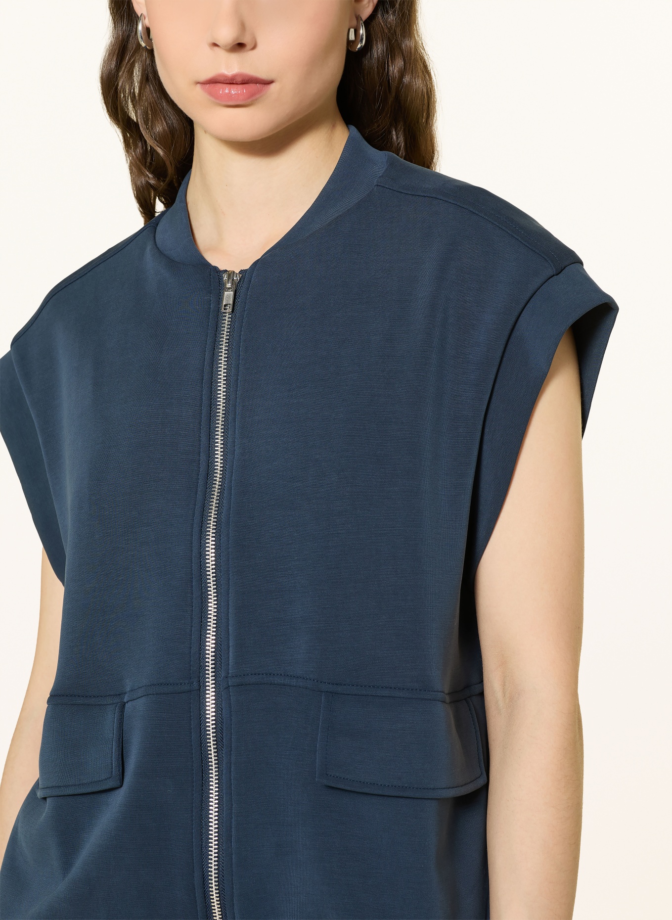 Y.A.S. sweat vest: DARK BLUE