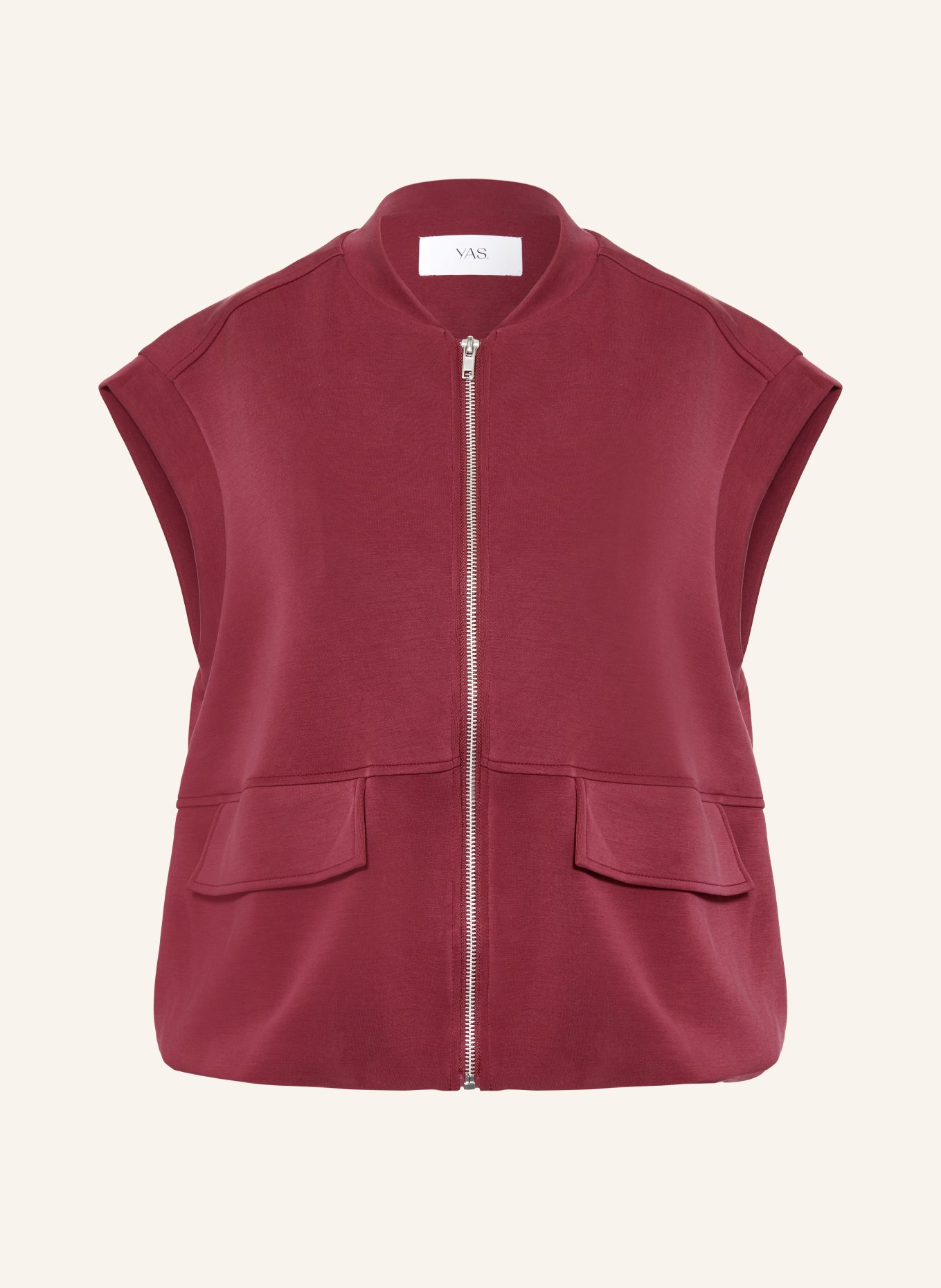 Y.A.S. Sweatweste: DUNKELROT