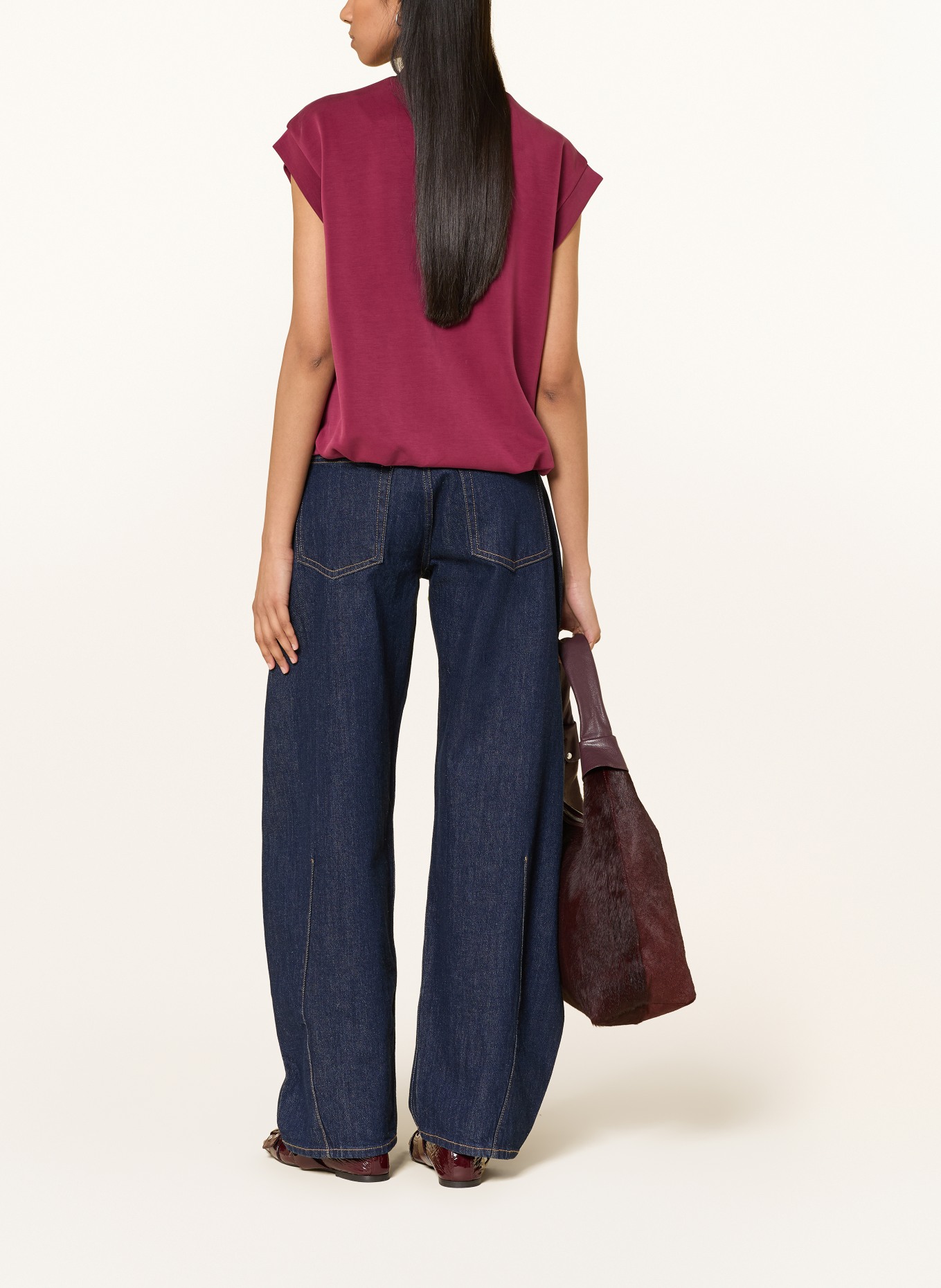 Y.A.S. Sweatweste: DUNKELROT