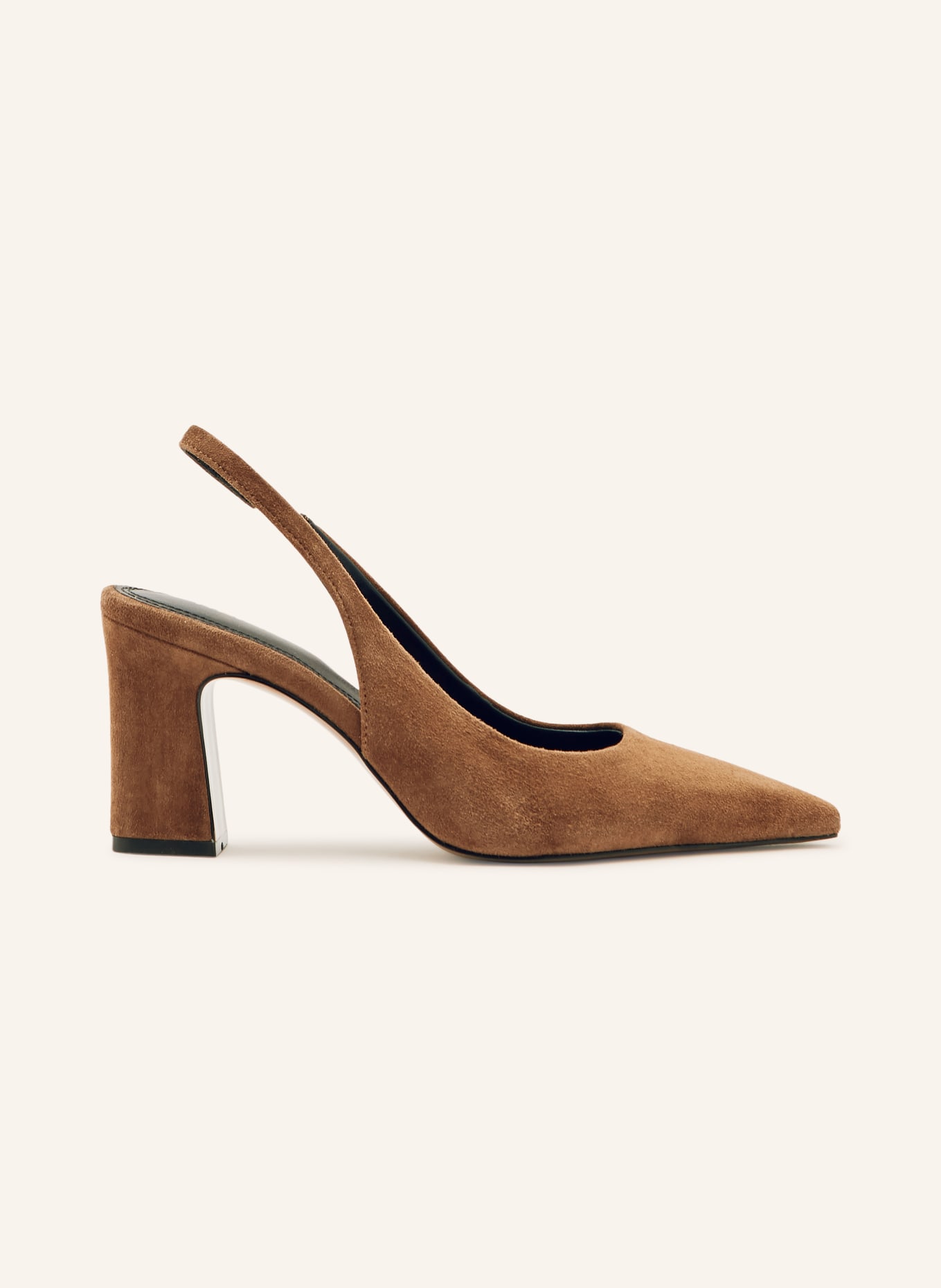 REISS LORENA slingback pumps: CAMEL