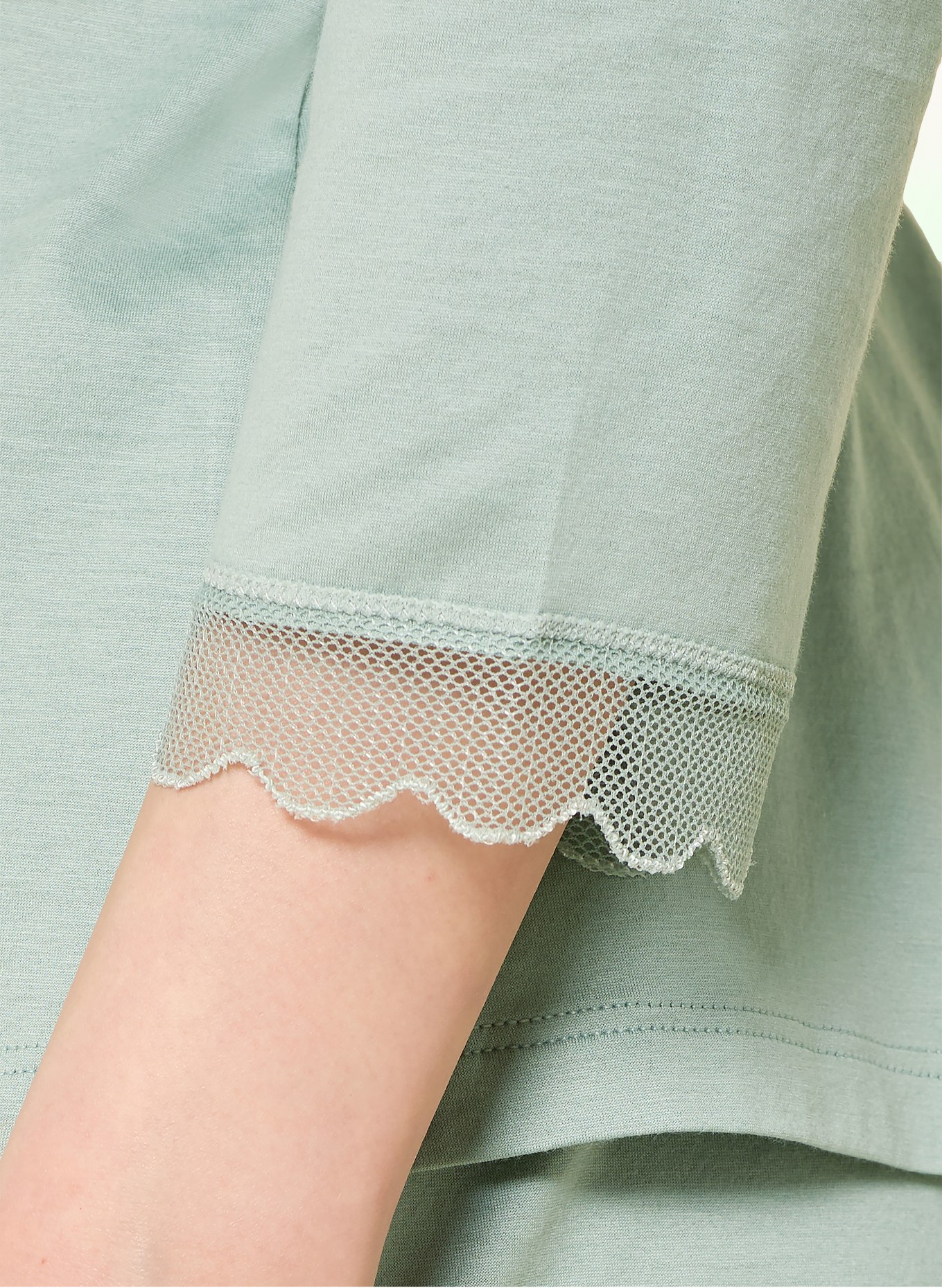 HANRO 7/8-Schlafanzug INAYA mit 3/4-Arm: MINT