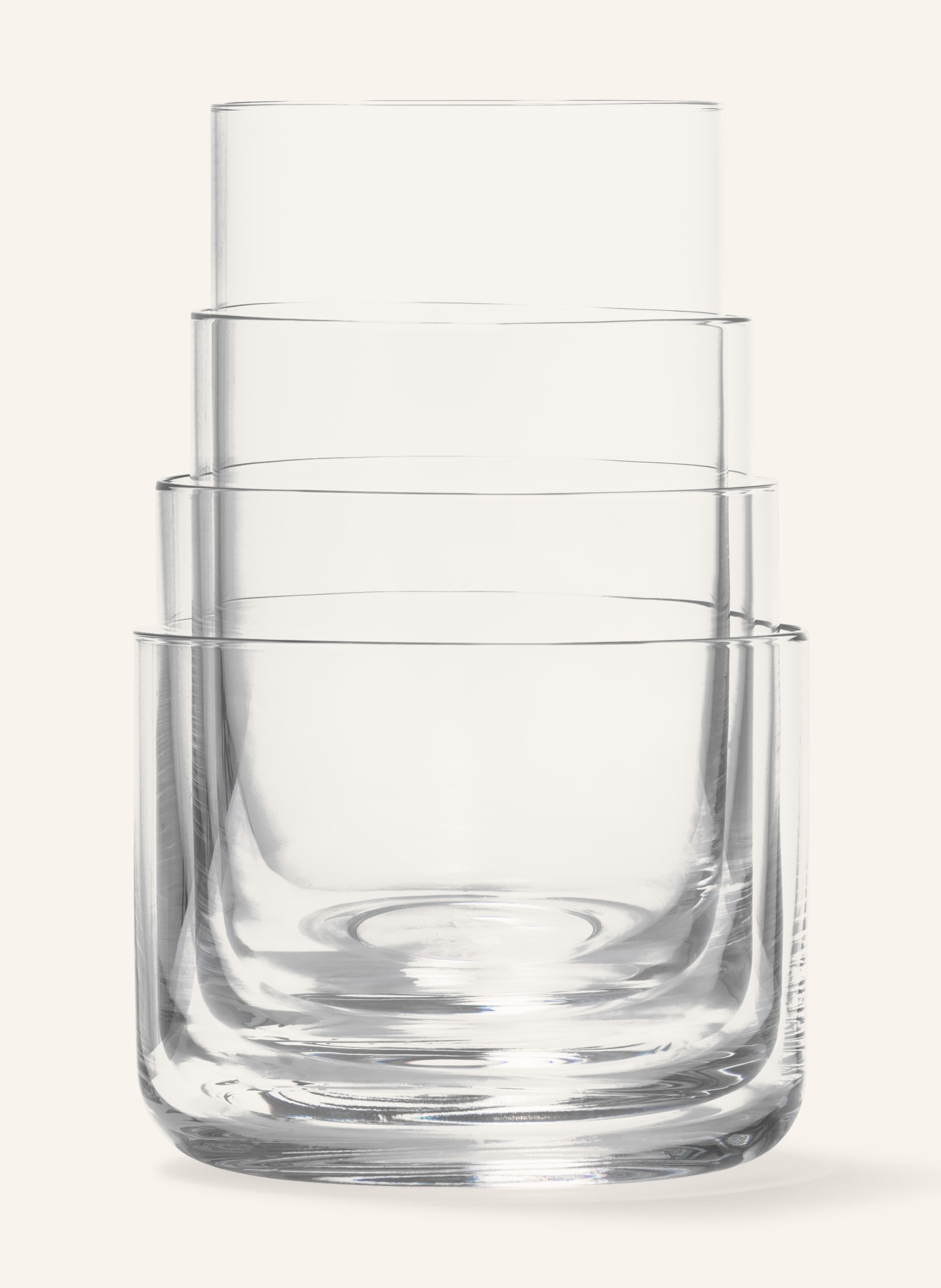 aarke 4er-Set Trinkgläser NESTING: WEISS