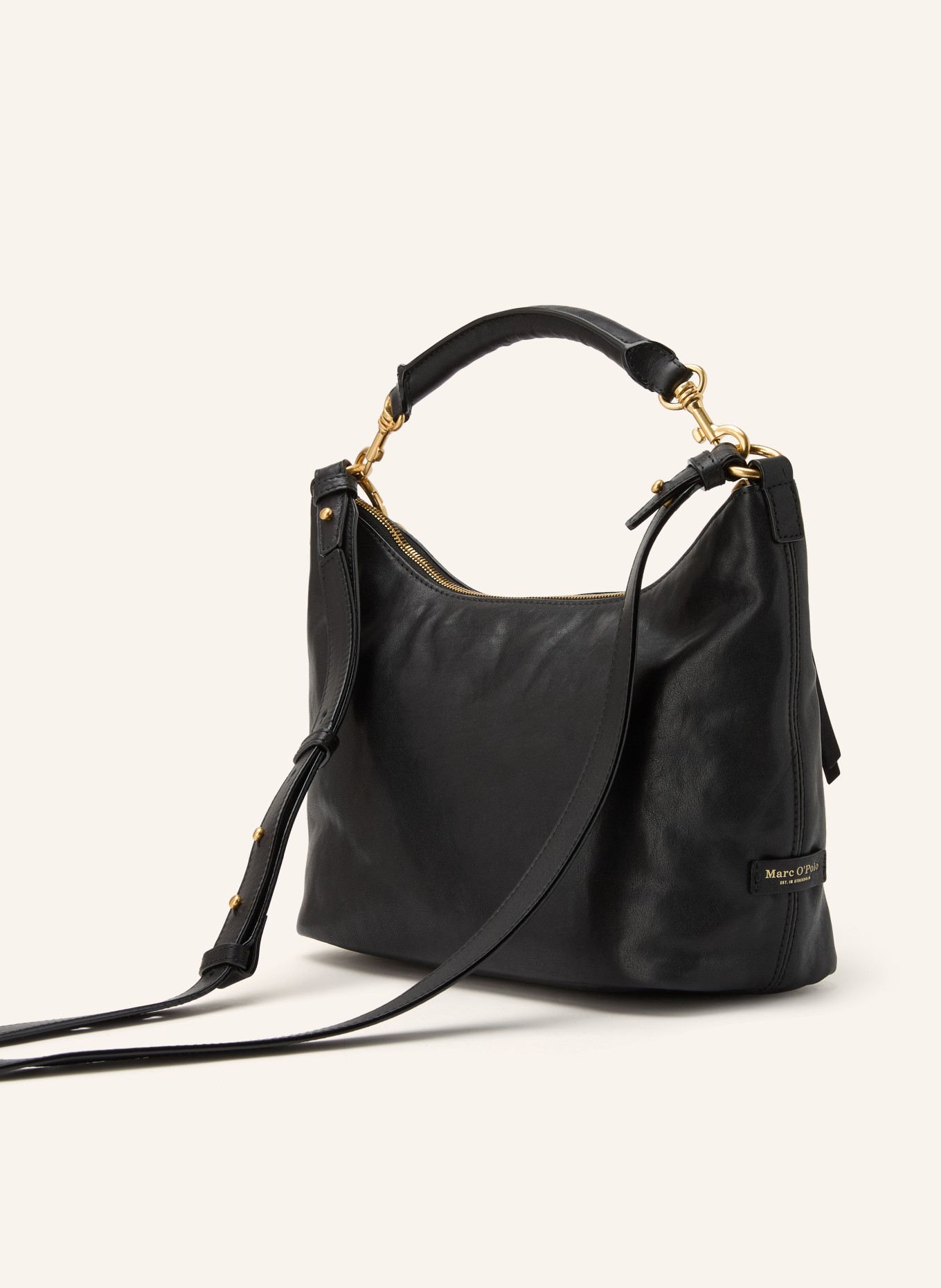 Marc O'Polo Shoulder bag: BLACK / GOLD