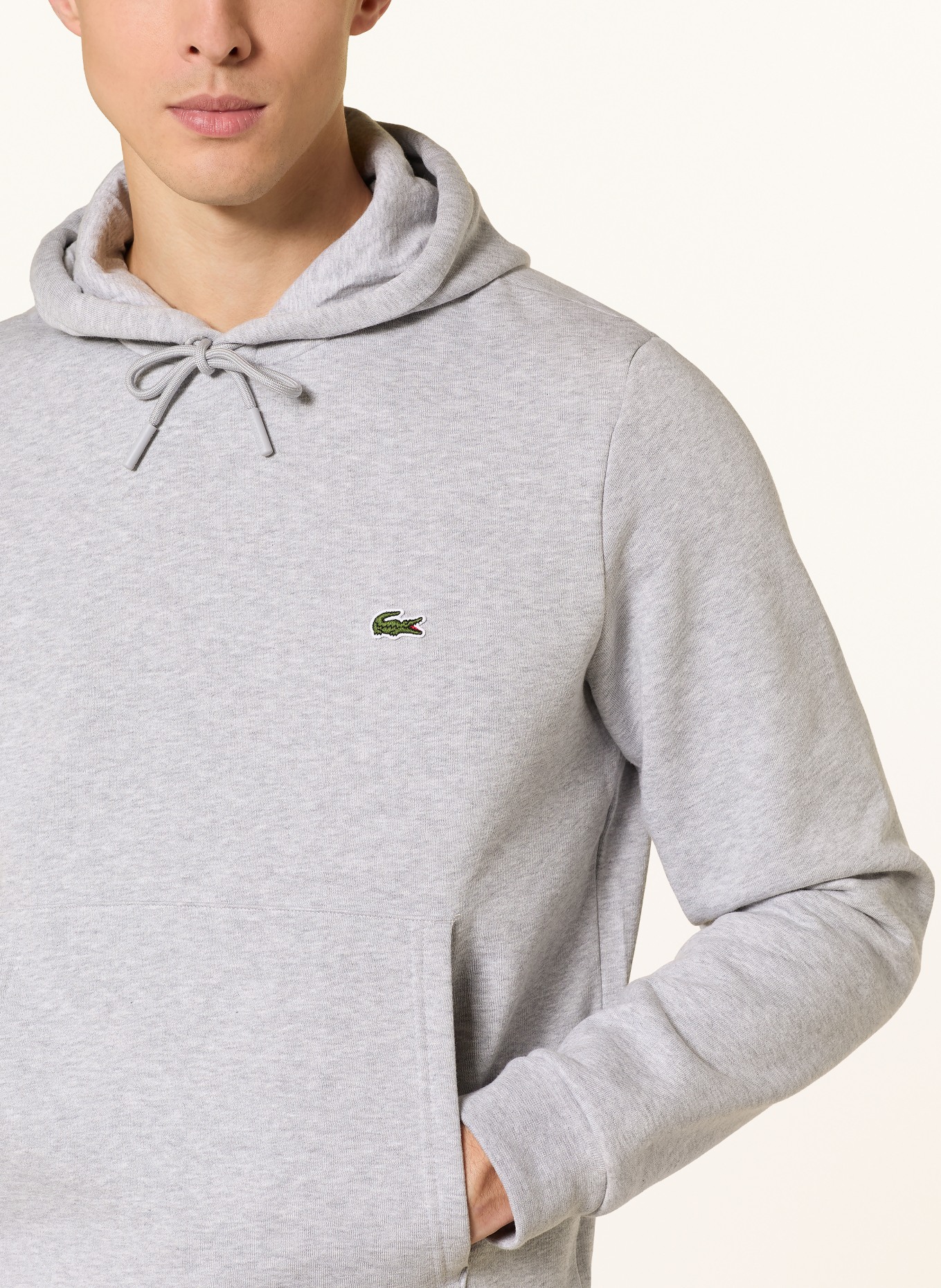 LACOSTE hoodie: LICHTGRIJS