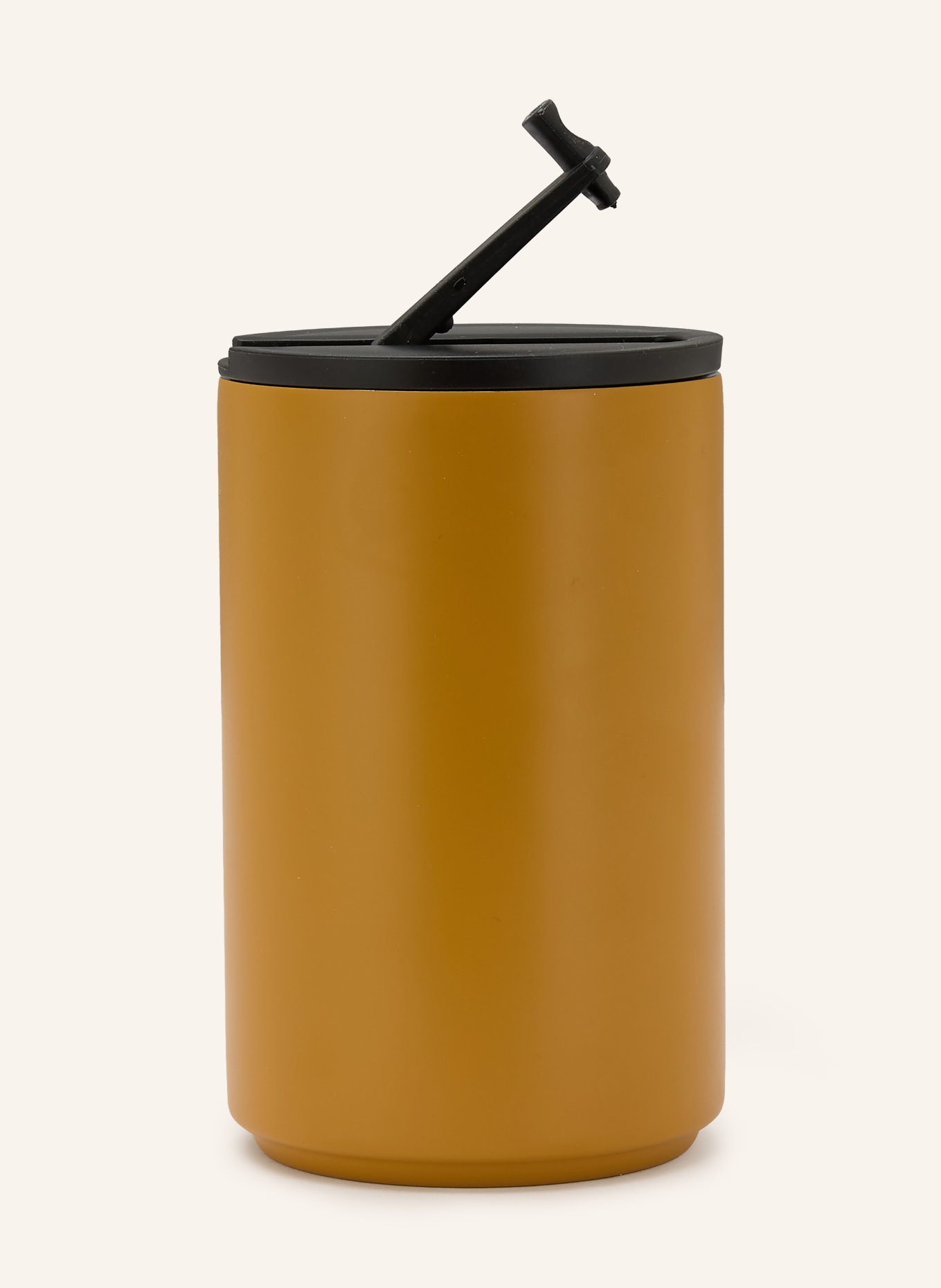 DESIGN LETTERS thermos mug: COGNAC / BLACK