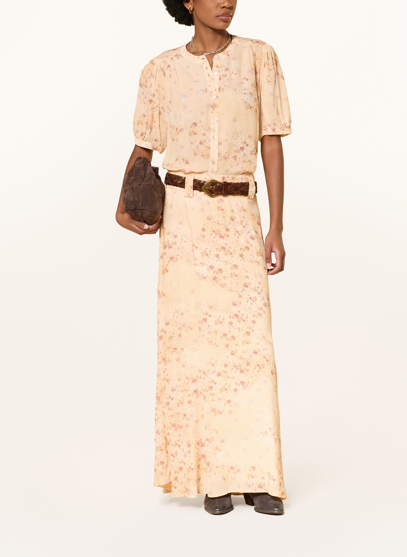 ba&sh Bluse NOVELLA: HELLBRAUN / ALTROSA / HELLGRÜN