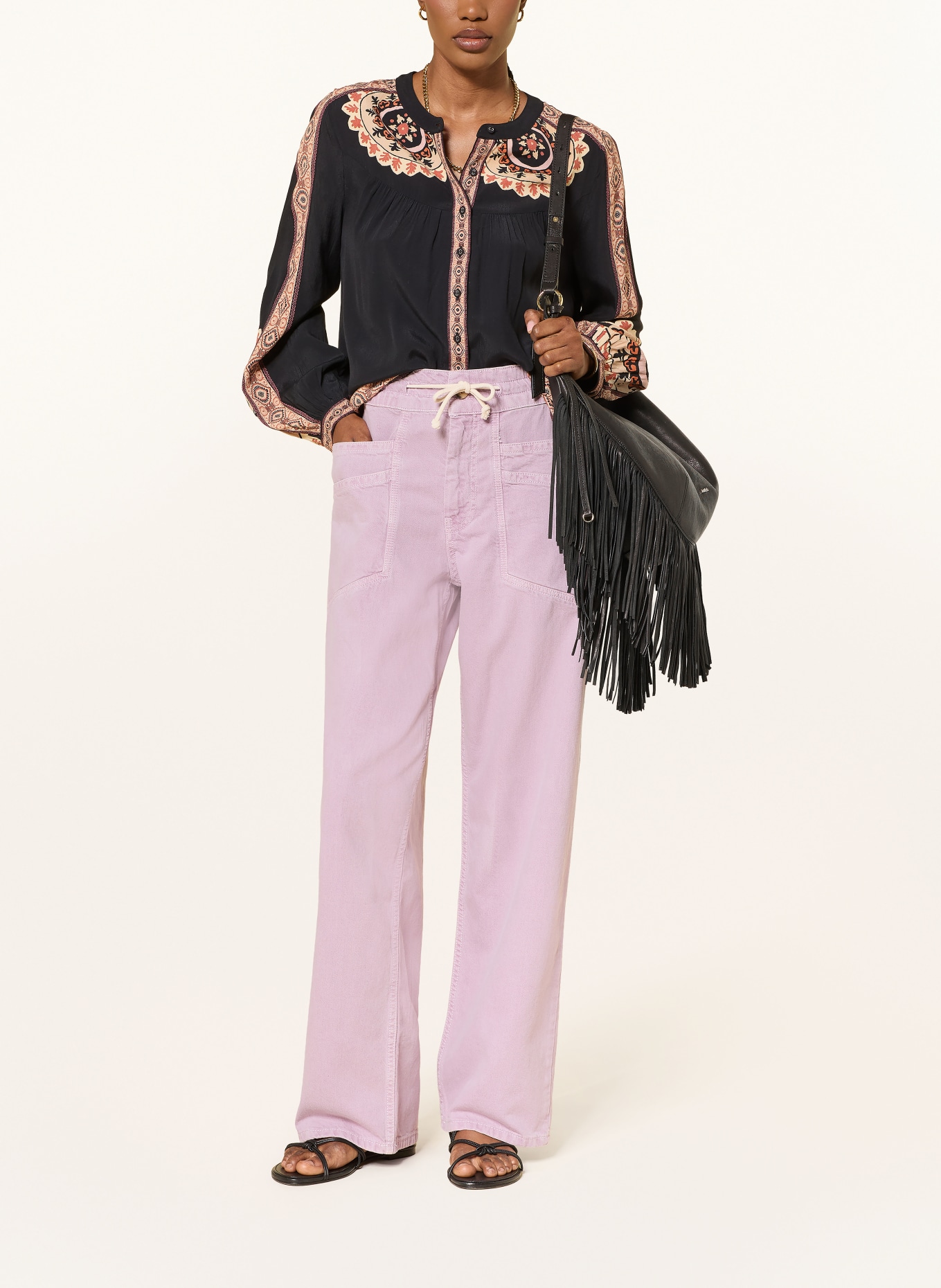 ba&sh Wide Leg Jeans FIMA: PURPLE LAVENDER