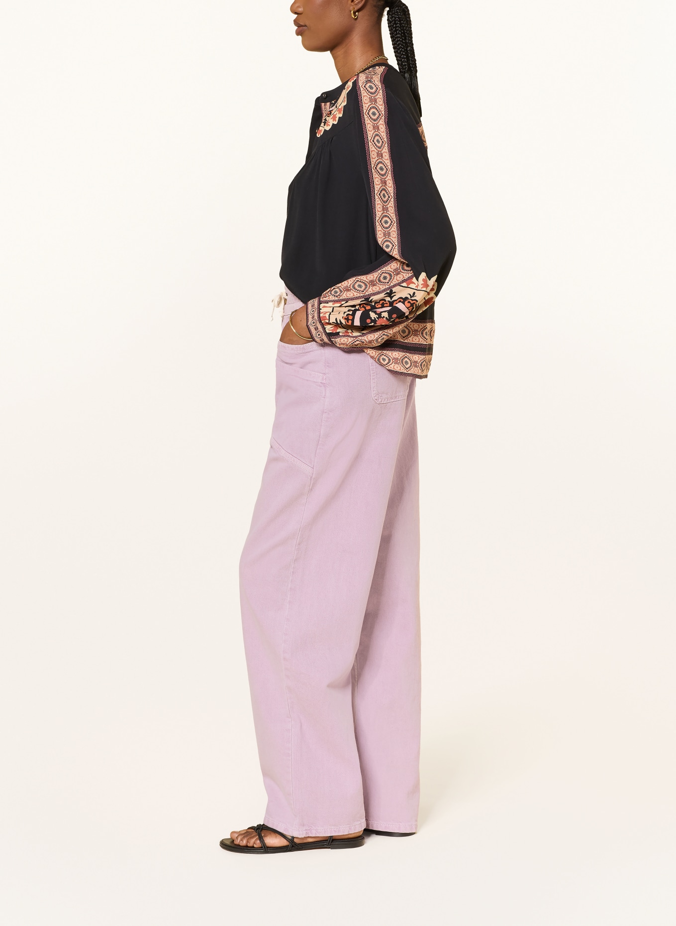 ba&sh Wide Leg Jeans FIMA: PURPLE LAVENDER