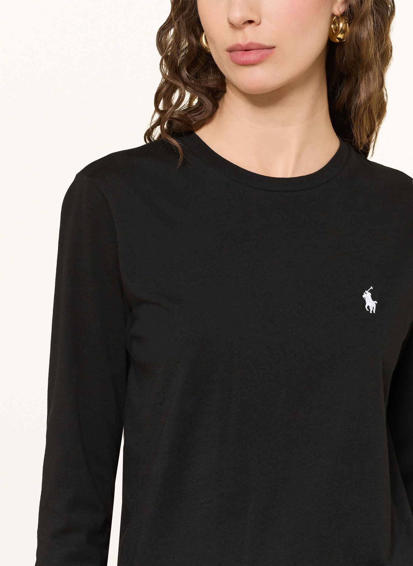 POLO RALPH LAUREN Long-sleeve shirt: BLACK