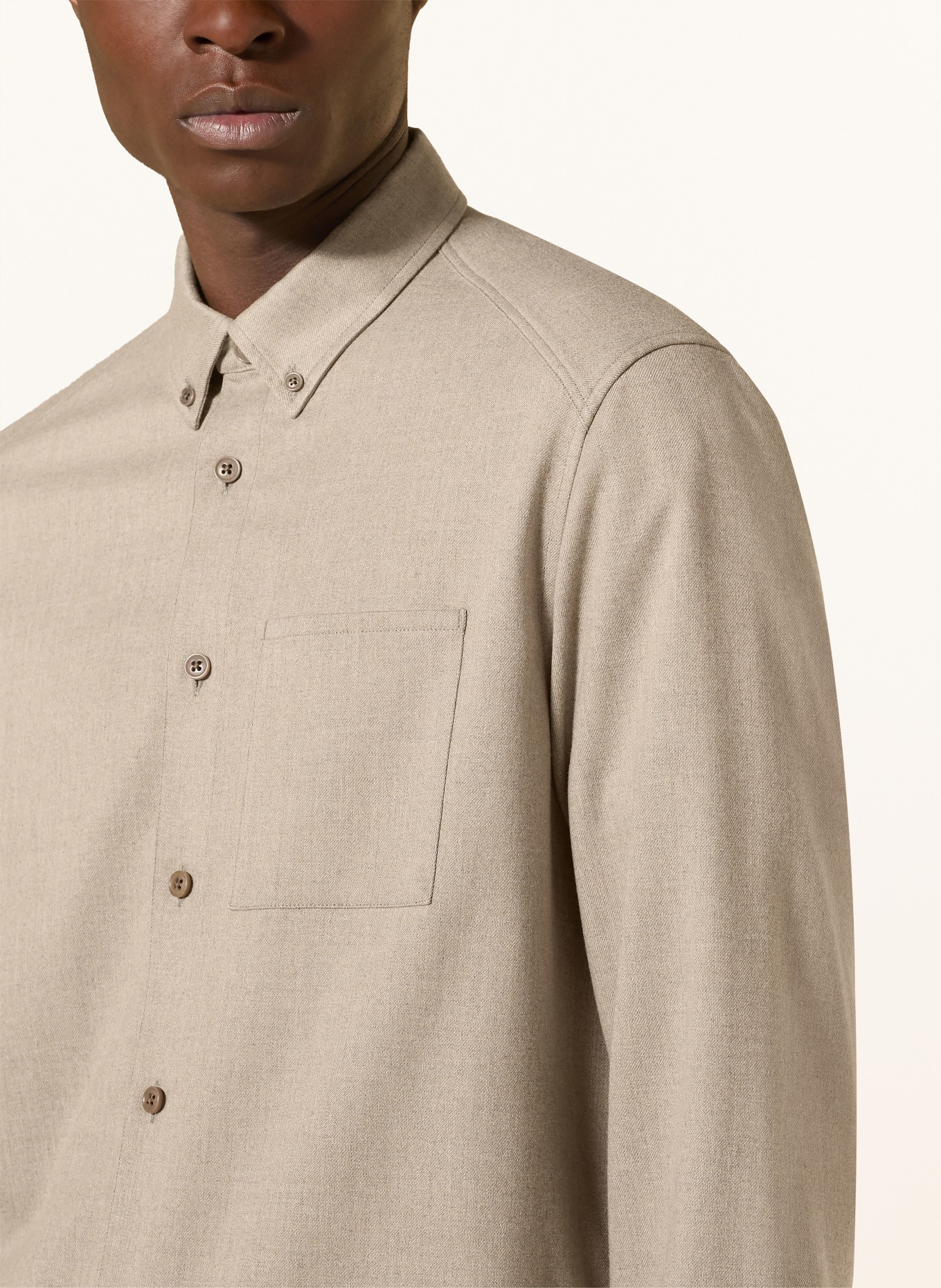 DRYKORN Hemd LIET Comfort Fit: HELLBRAUN