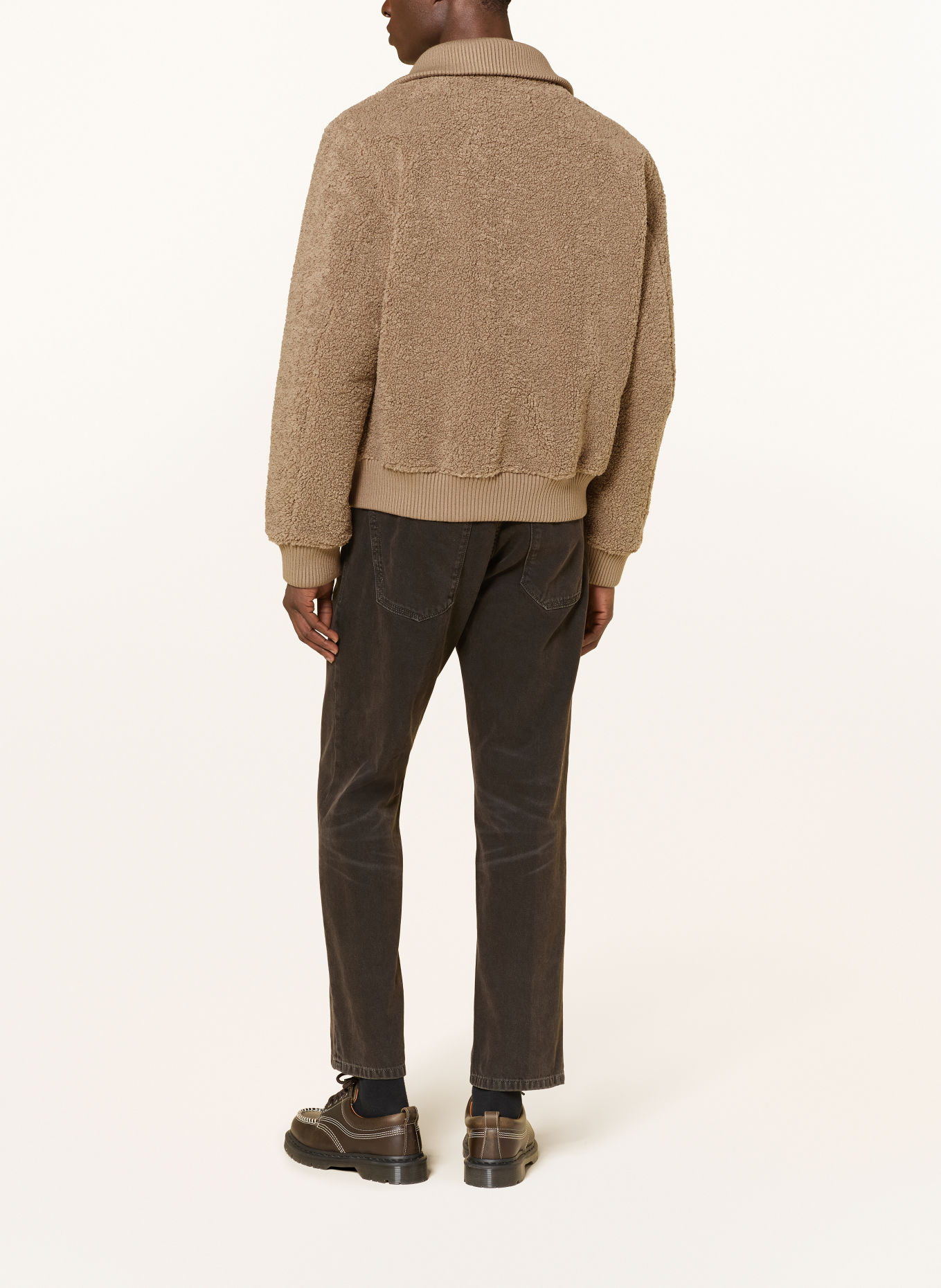 DRYKORN Teddyfell-Jacke GRALON: HELLBRAUN