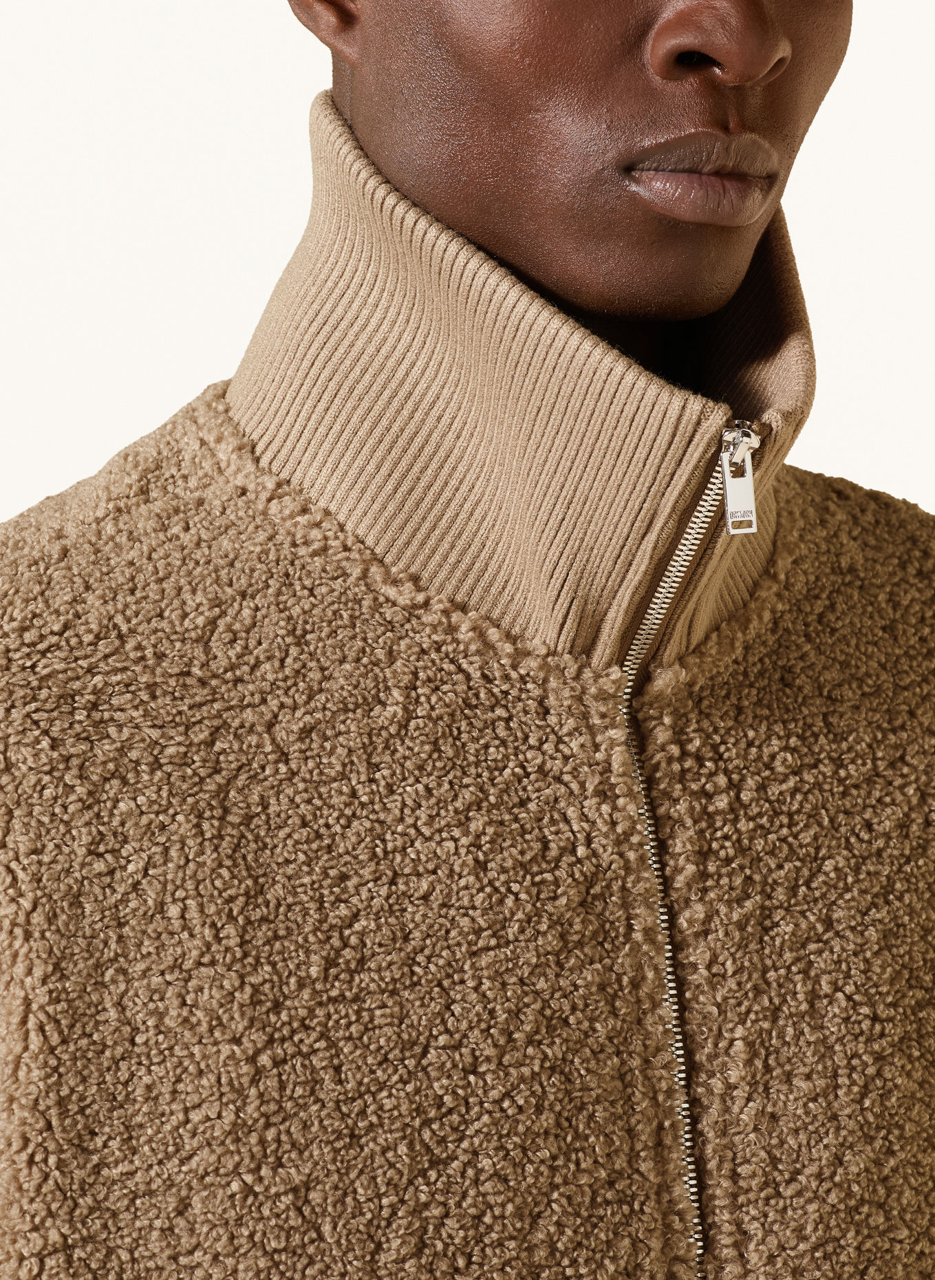 DRYKORN Teddyfell-Jacke GRALON: HELLBRAUN
