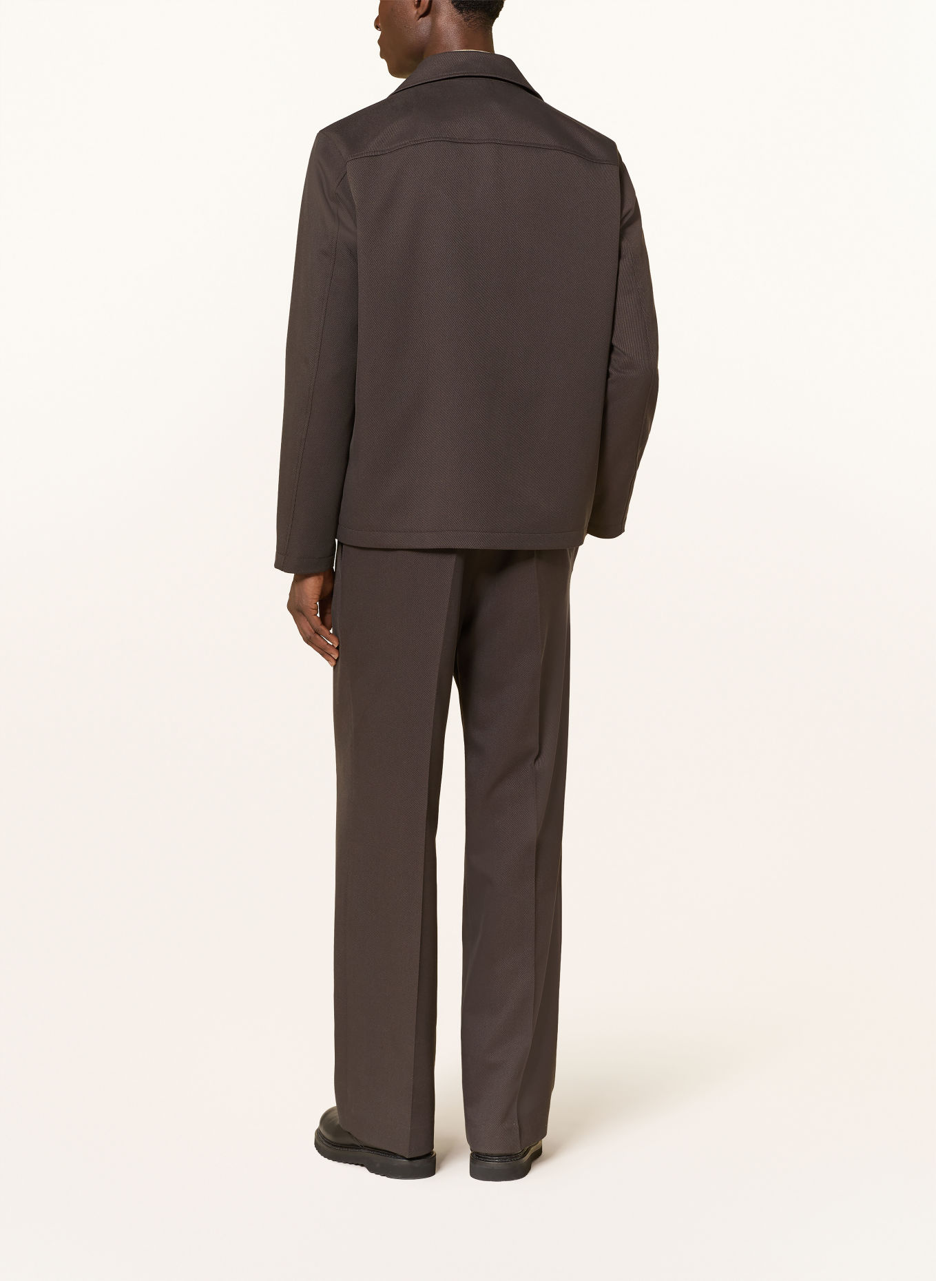 DRYKORN LEEK WIDE Regular Fit Pants: DARK BROWN