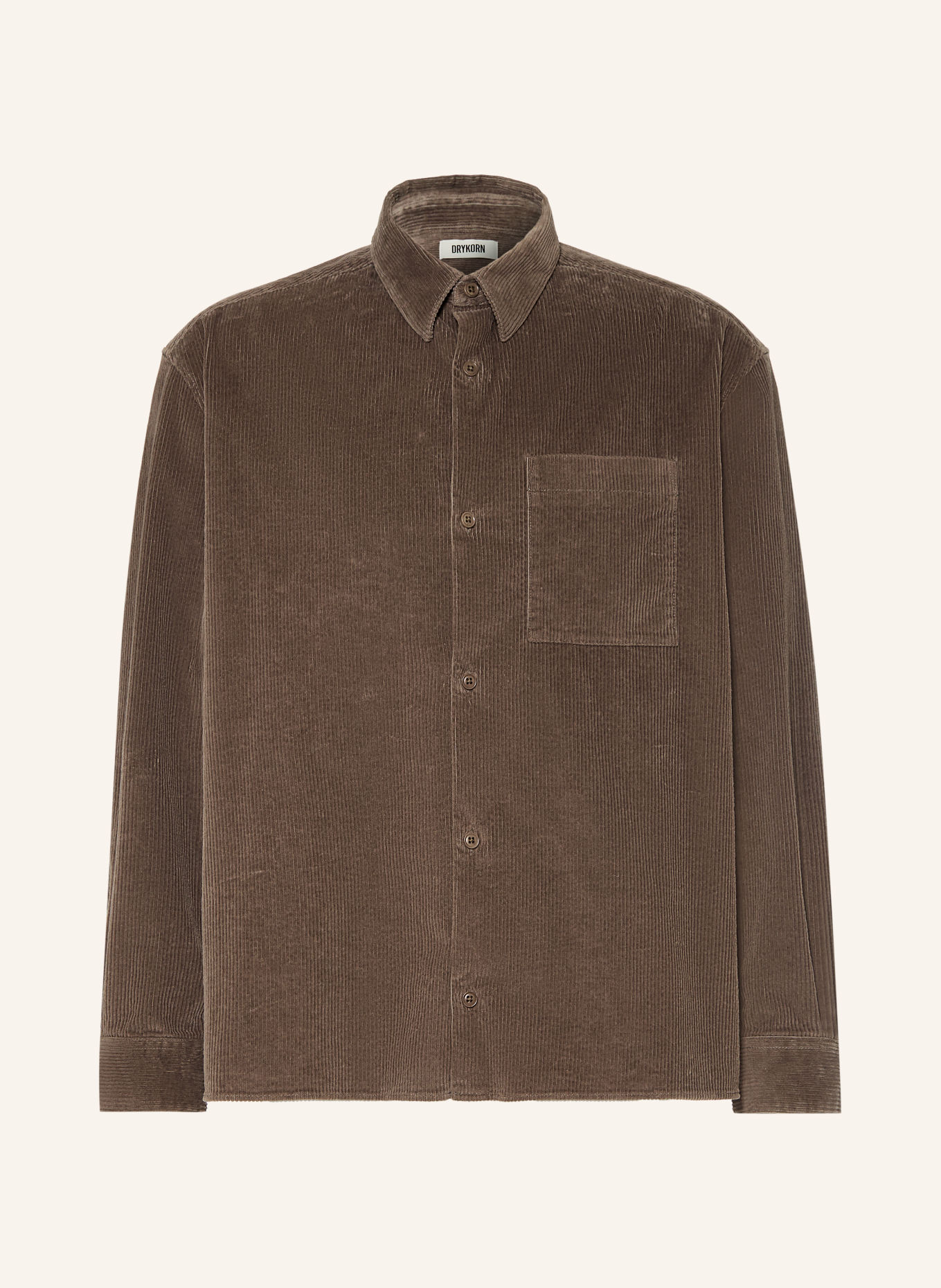 DRYKORN Corduroyhemd BAUNT Comfort Fit: BRUIN