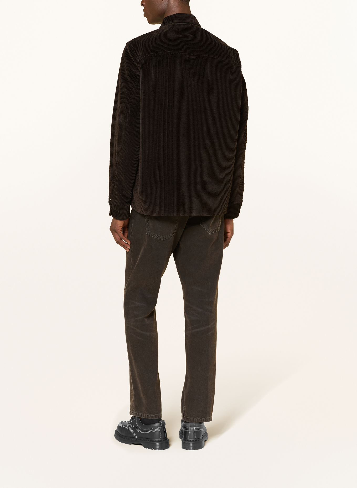 DRYKORN Corduroyhemd GUNRAY Comfort Fit: MARRON FONCÉ