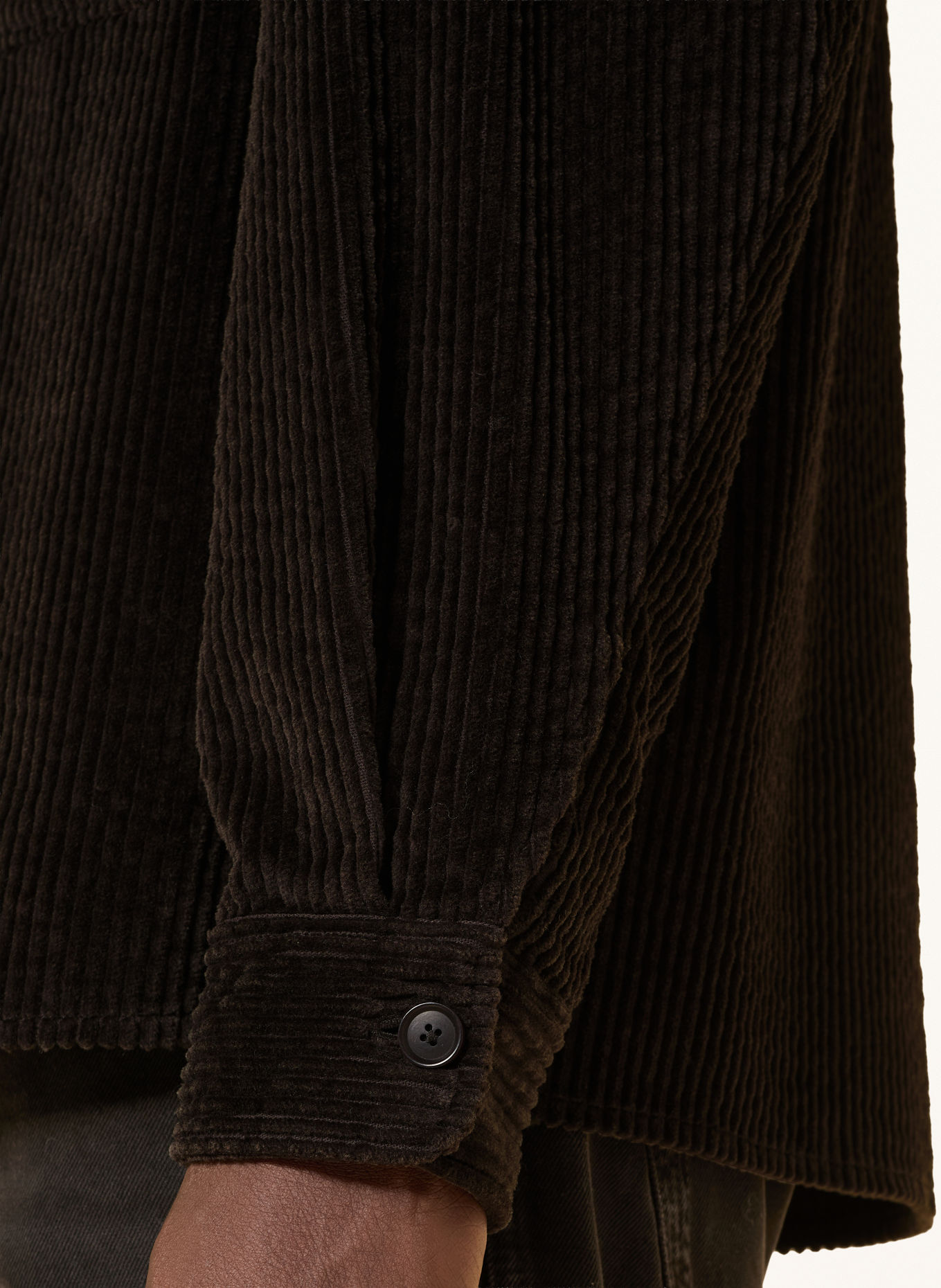 DRYKORN Corduroyhemd GUNRAY Comfort Fit: MARRON FONCÉ