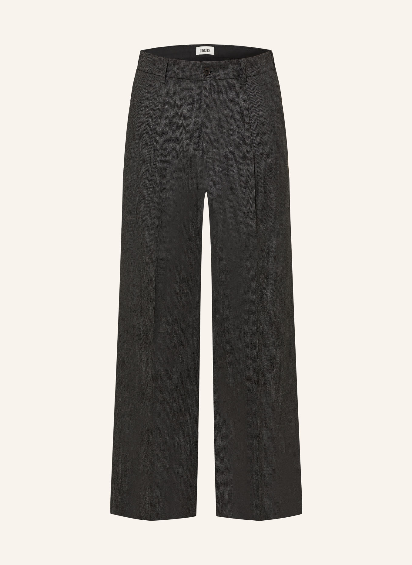 DRYKORN Hose LEEK Regular Fit: DUNKELGRAU