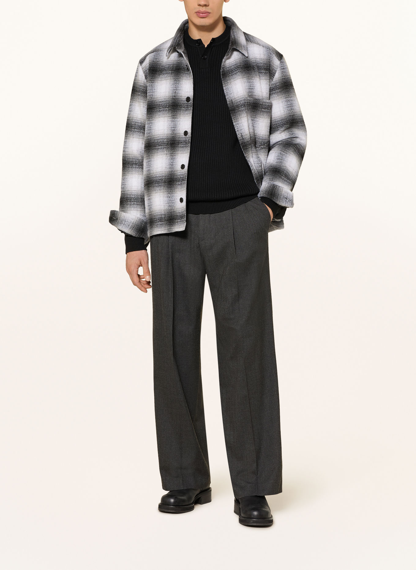 DRYKORN Hose LEEK Regular Fit: DUNKELGRAU