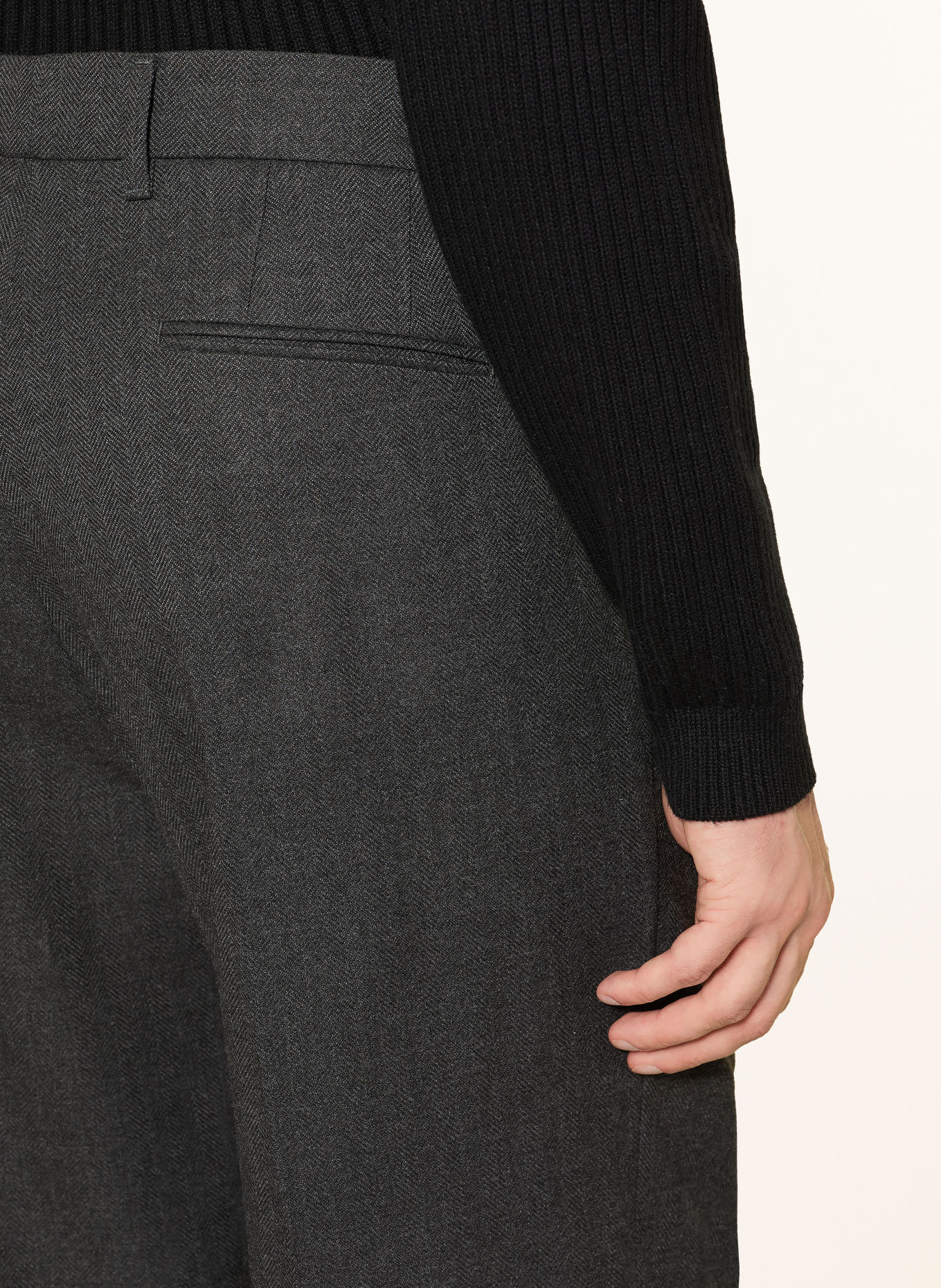 DRYKORN Hose LEEK Regular Fit: DUNKELGRAU