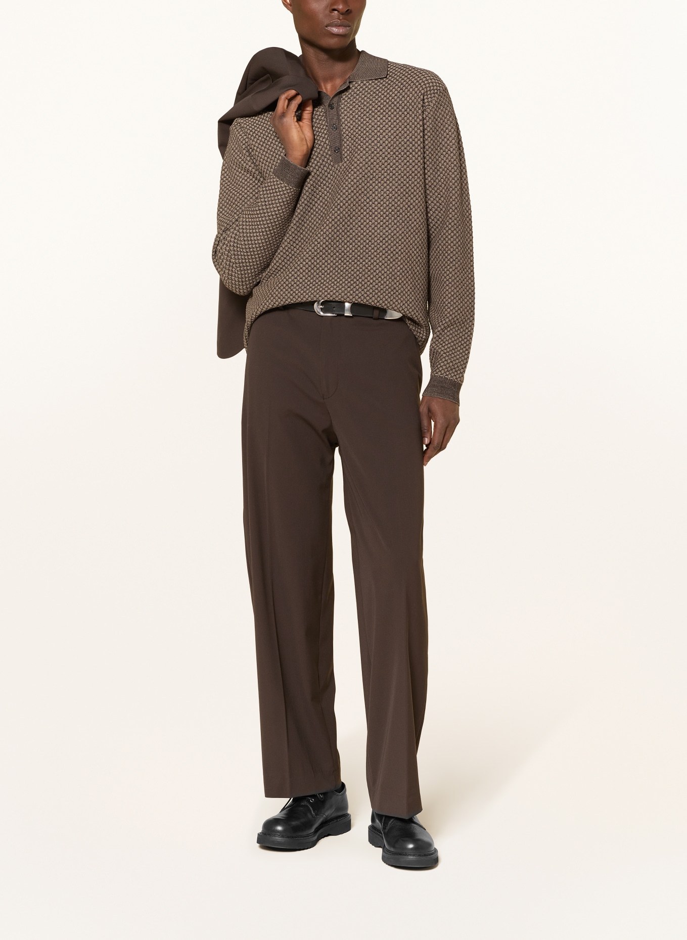 DRYKORN Tricou polo din tricot JONNTE: MARO