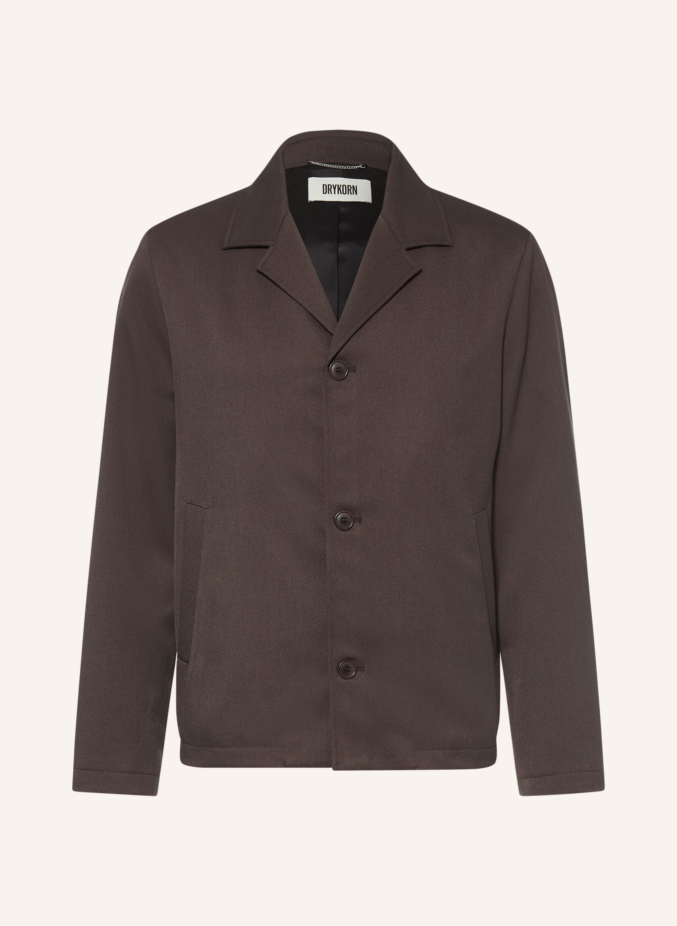 DRYKORN LOUVIN Oversized Jacket: DARK BROWN