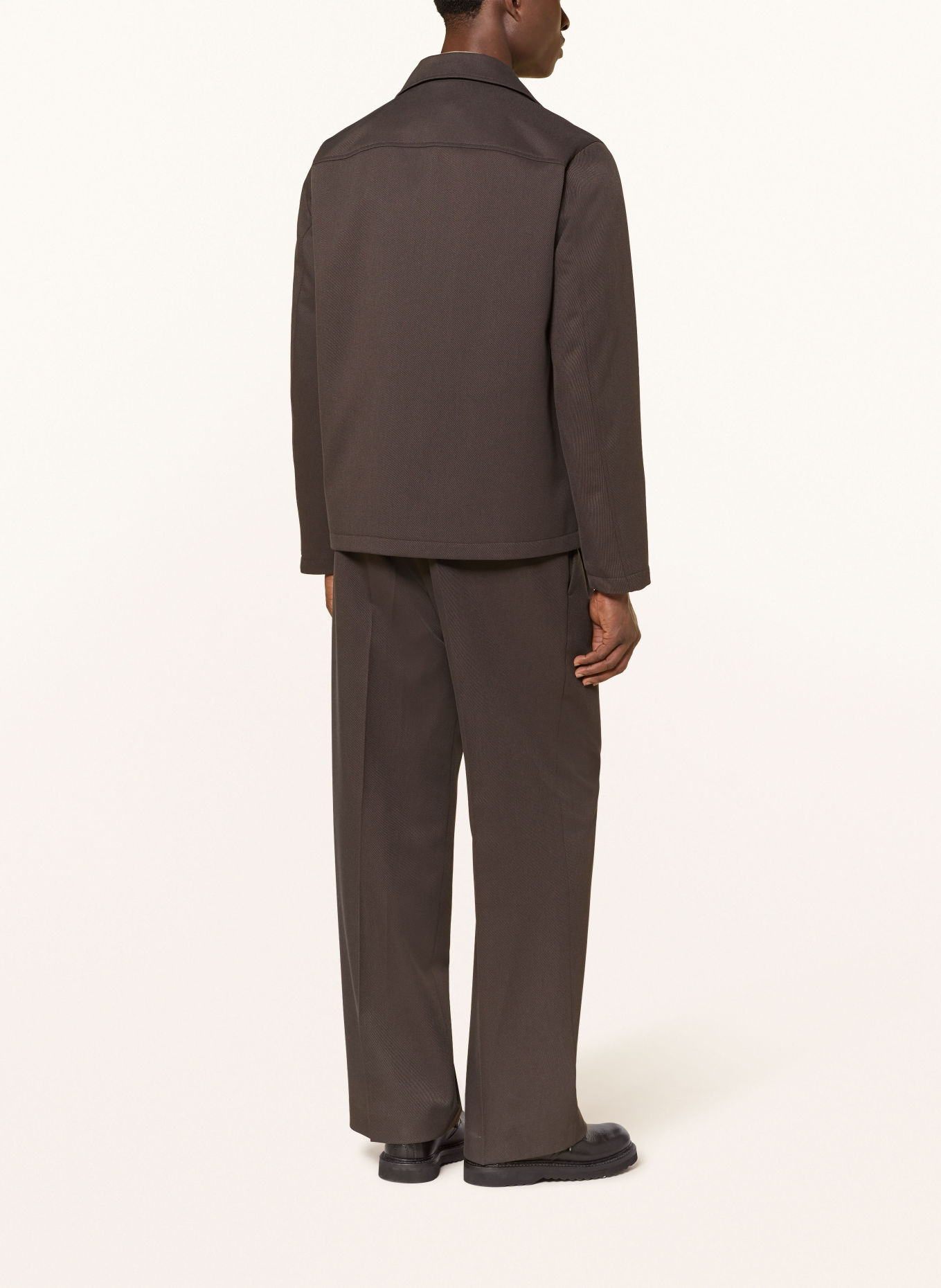 DRYKORN LOUVIN Oversized Jacket: DARK BROWN