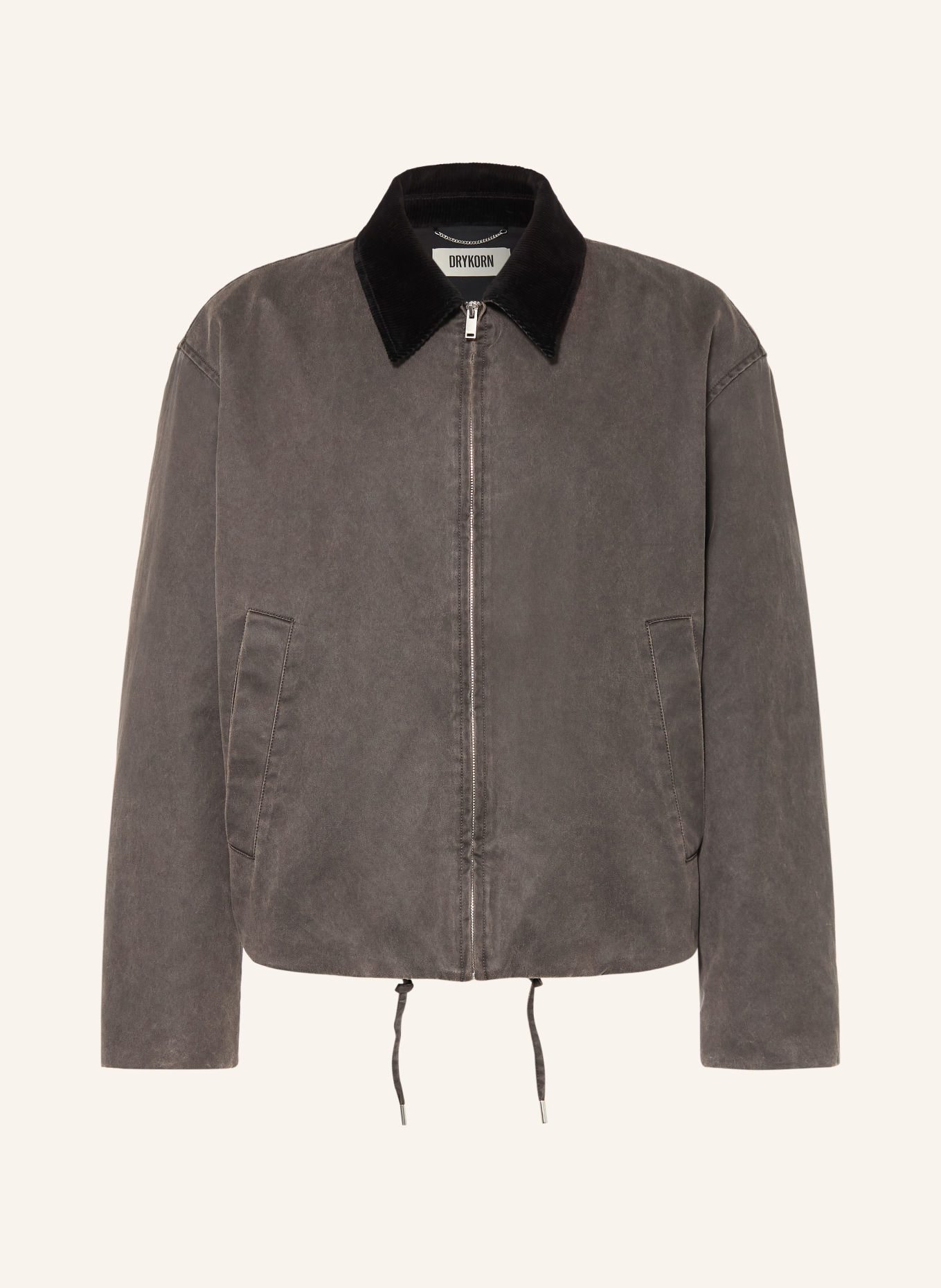 DRYKORN Blouson RIKKO: DUNKELGRAU / SCHWARZ