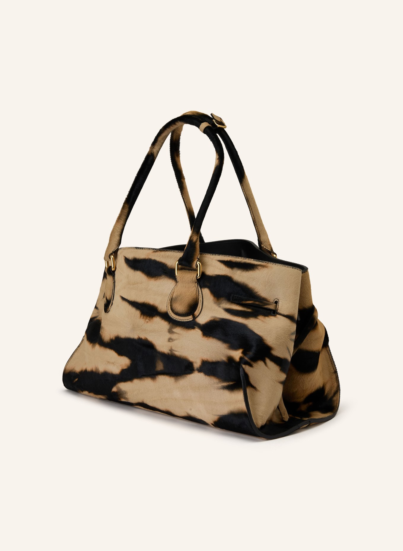 RADICA STUDIO Sac cabas MAMMA MAXI: BEIGE / NOIR