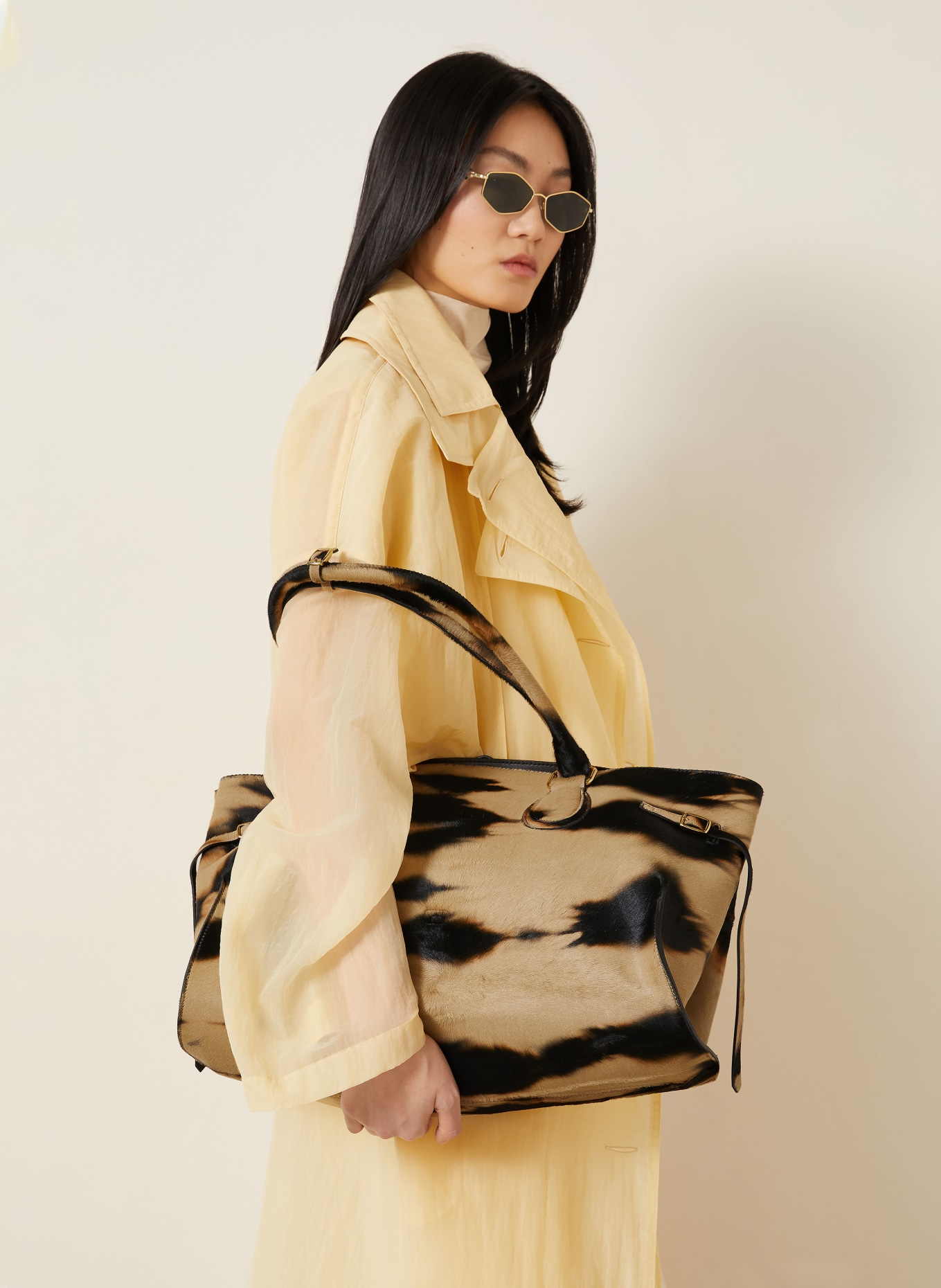 RADICA STUDIO Shopper MAMMA MAXI: BEIGE / SCHWARZ