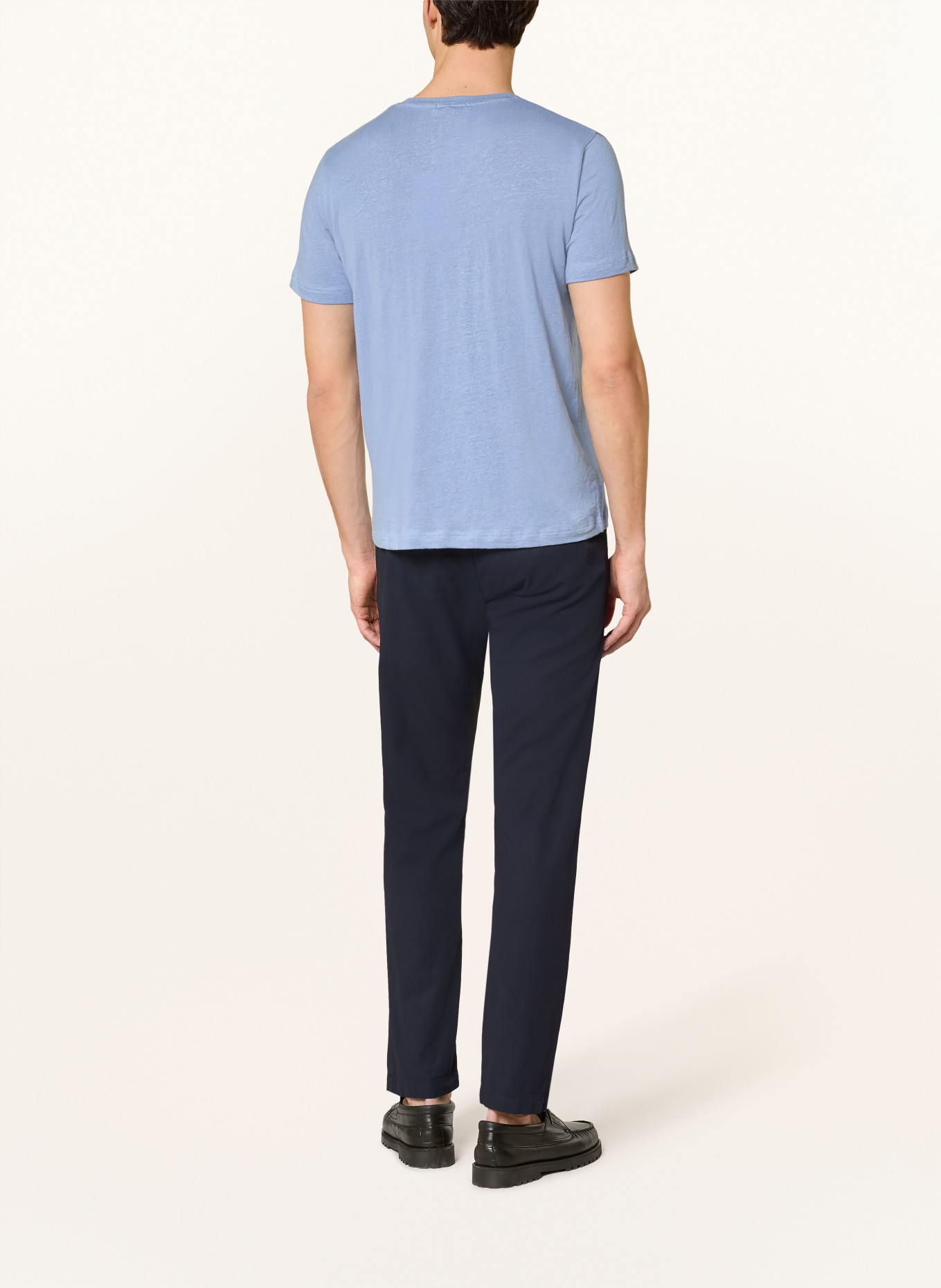 Stefan Brandt ENNO linen T-shirt: LIGHT BLUE