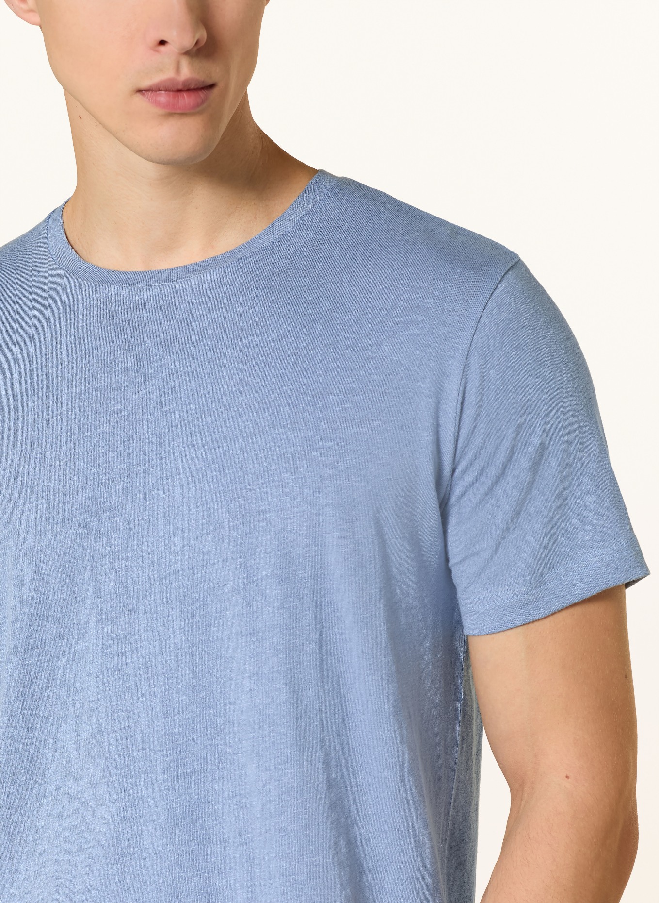 Stefan Brandt ENNO linen T-shirt: LIGHT BLUE
