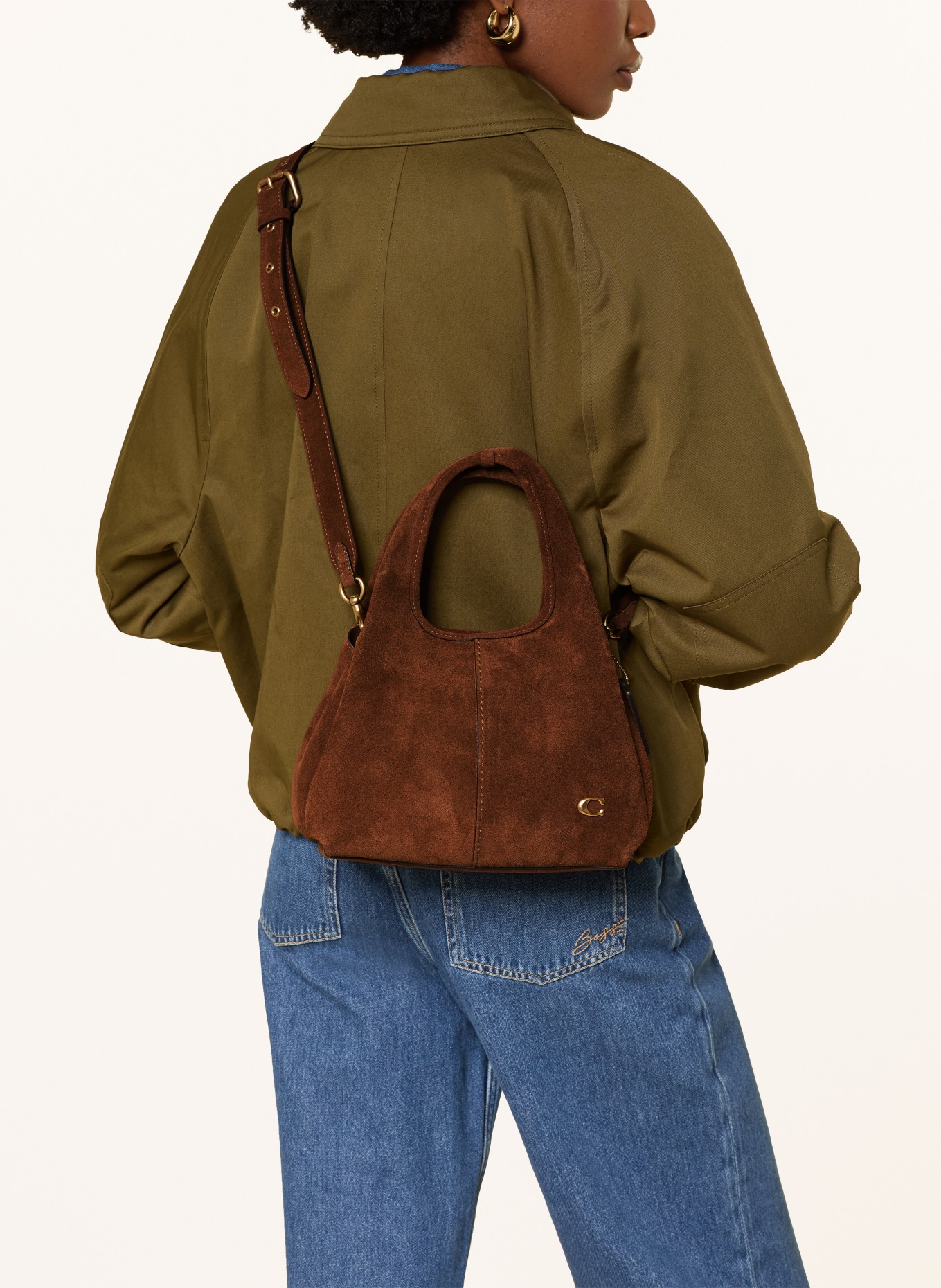 COACH Schoudertas LANA 23: BRUIN