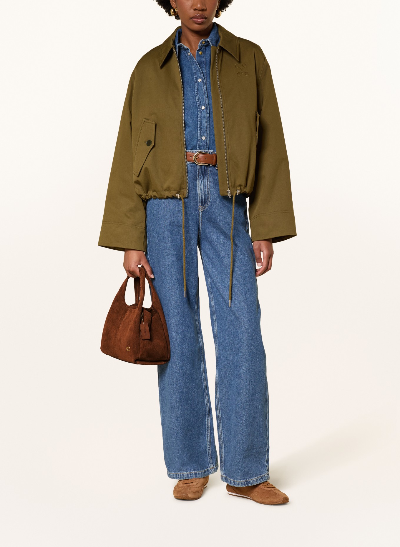 COACH Schoudertas LANA 23: BRUIN