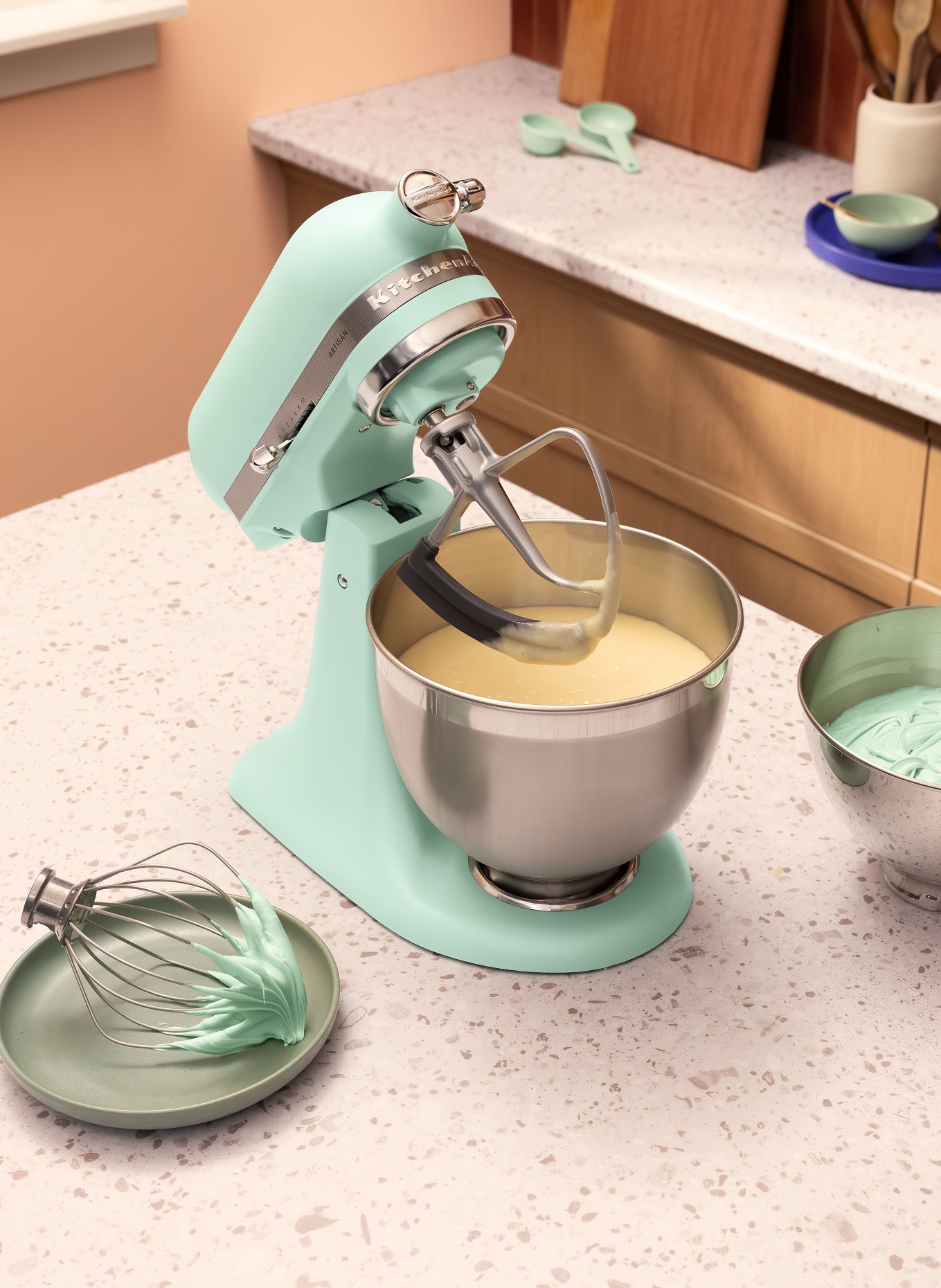 KitchenAid Robot kuchenny ARTISAN 4,7 l: MIĘTOWY / SREBRNY