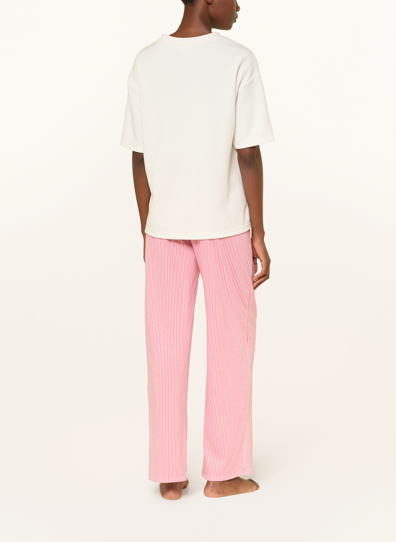 CALIDA Sleep pants FAVORITES BEACH: LIGHT RED / WHITE