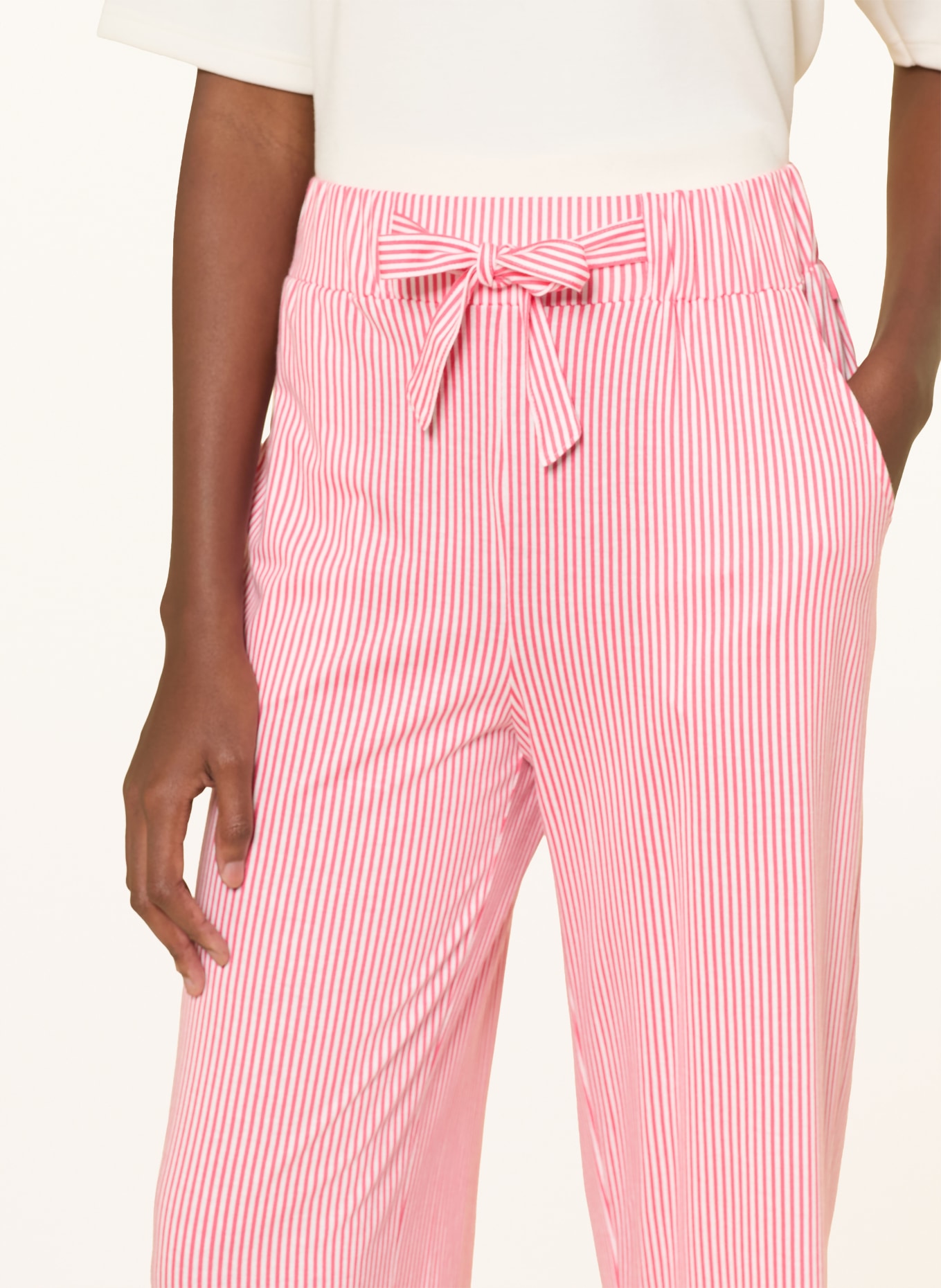 CALIDA Sleep pants FAVORITES BEACH: LIGHT RED / WHITE