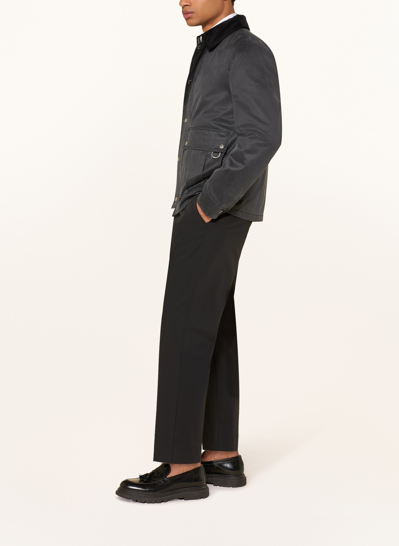 PAUL Chino Regular Fit: SCHWARZ