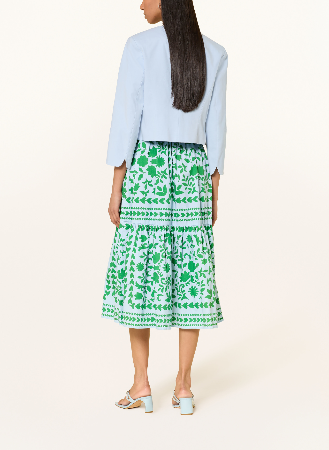 Phase Eight Recht gesneden jasje ELIZABETH met 3/4-mouwen: LICHTBLAUW