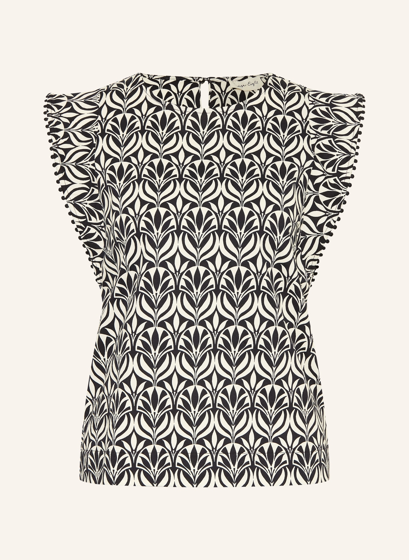 Phase Eight Blouse BETH: ZWART / ECRU