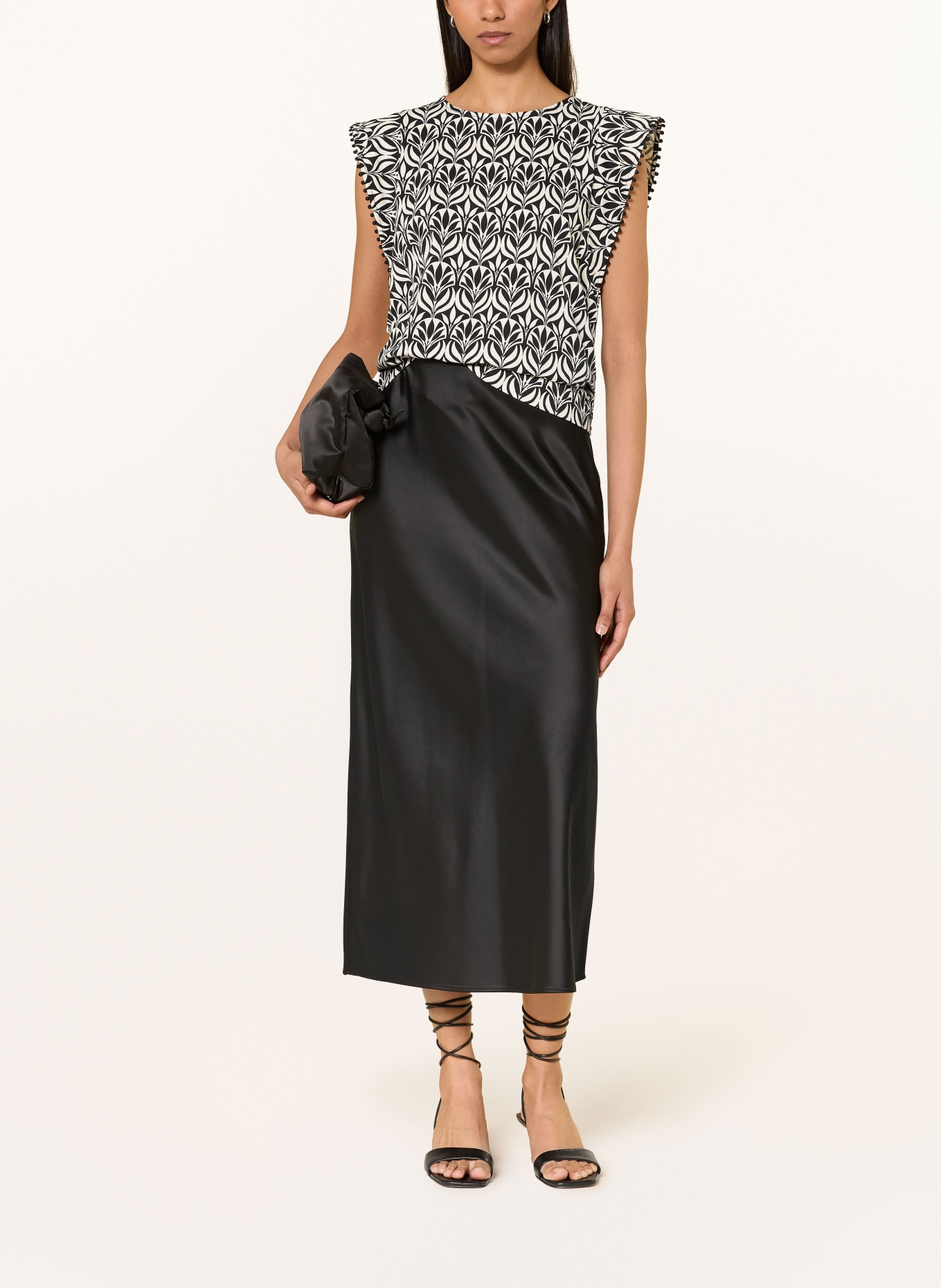 Phase Eight Blouse BETH: ZWART / ECRU