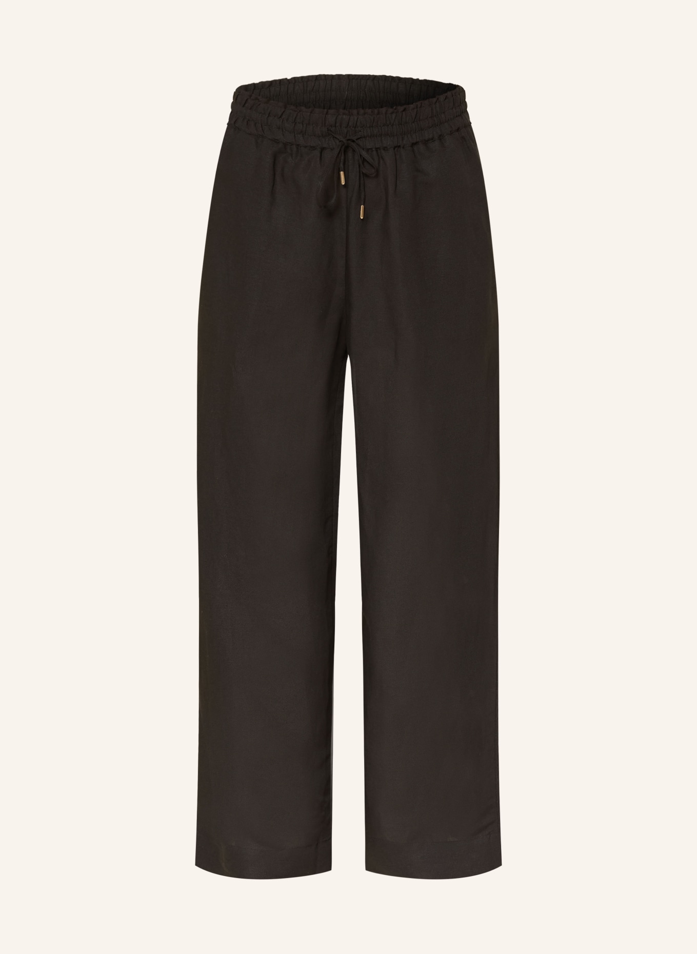 Phase Eight Marlenehose ROWAN mit Leinen: SCHWARZ