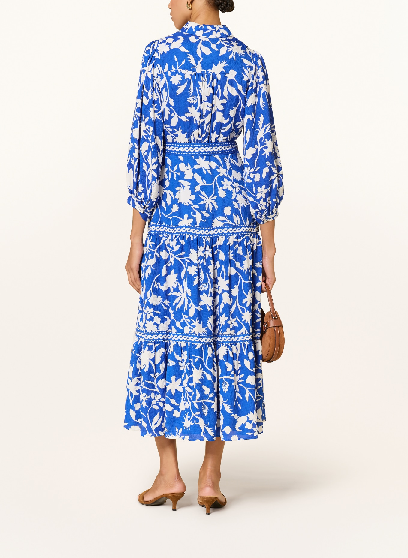 Phase Eight Sukienka koszulowa CORALIE z rękawami 3/4: NIEBIESKI / BIAŁY