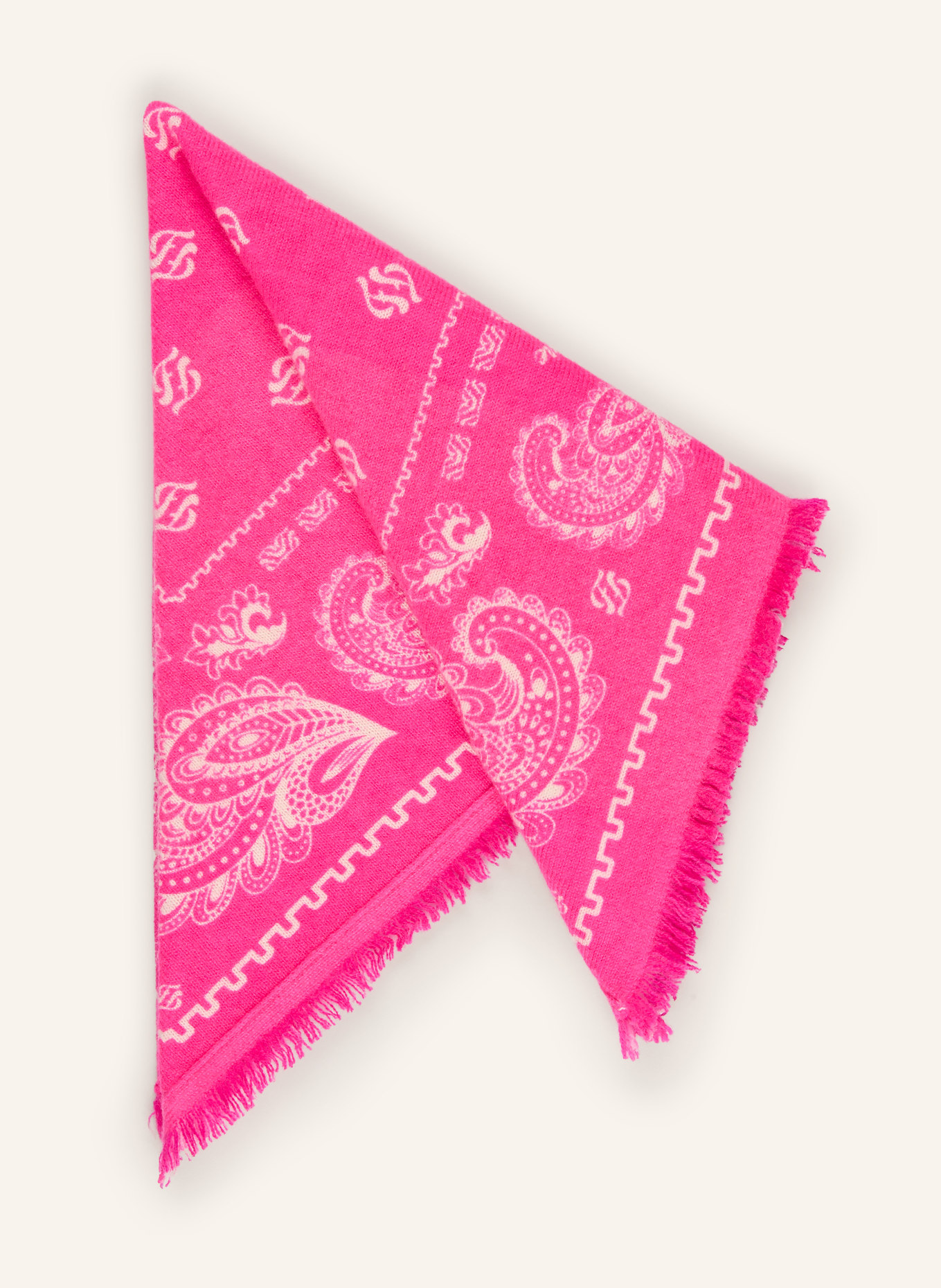 FROM FUTURE Cashmere-Tuch: PINK / WEISS