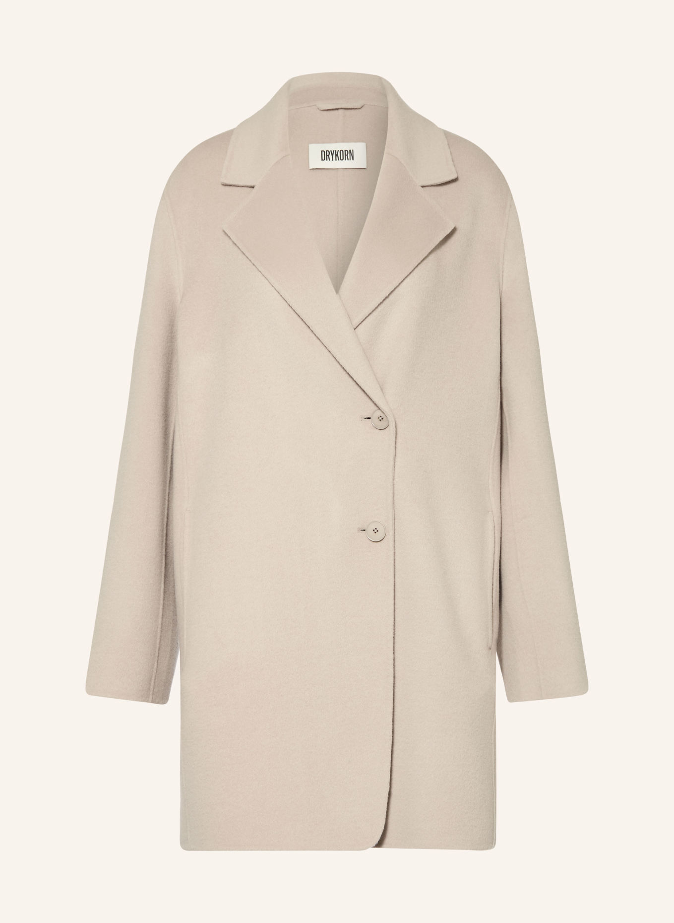 DRYKORN Manteau en laine RYTON: MARRON CLAIR