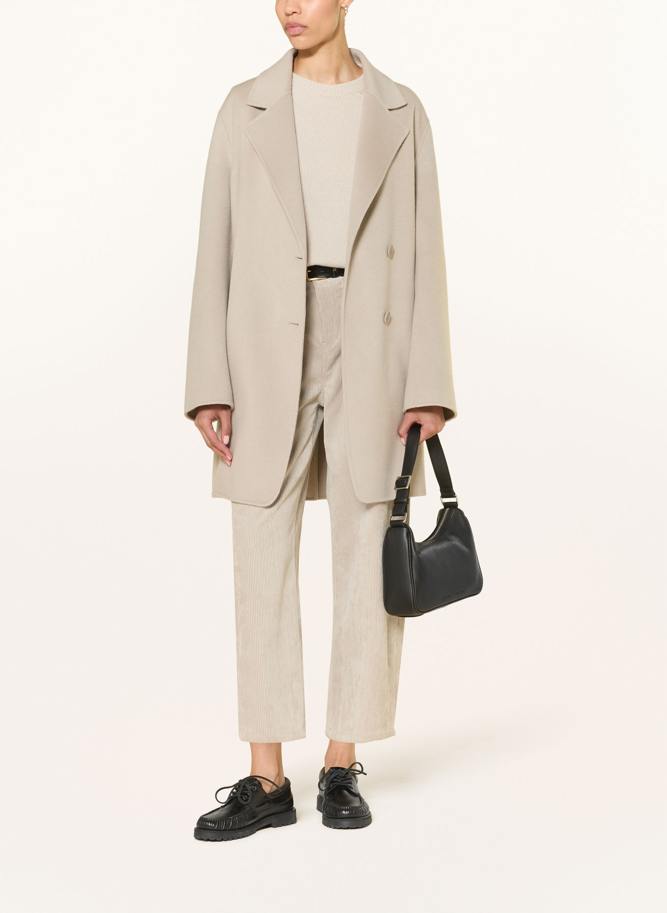 DRYKORN Manteau en laine RYTON: MARRON CLAIR