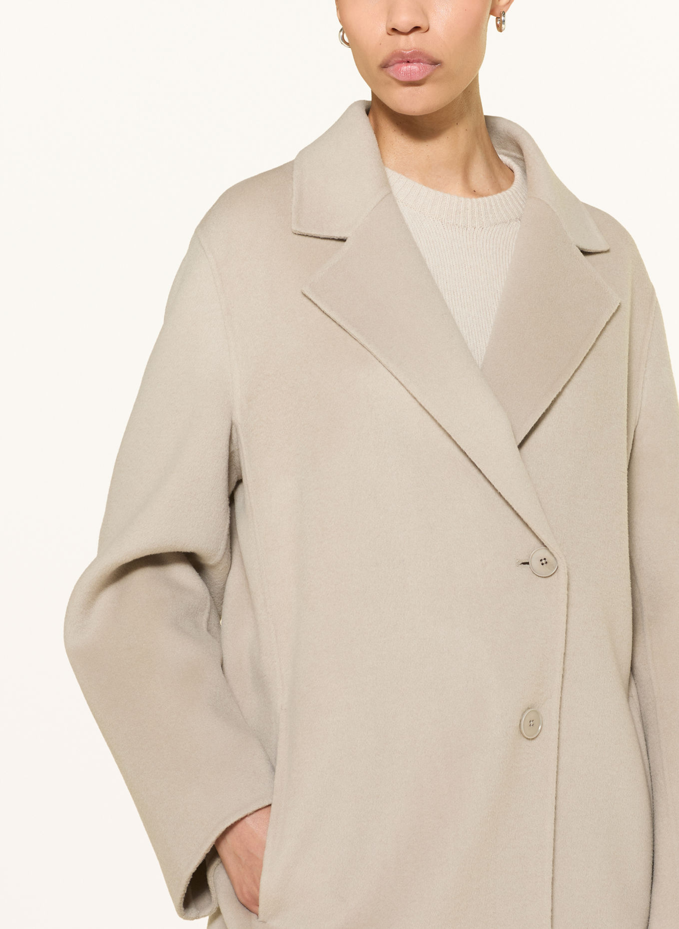 DRYKORN Manteau en laine RYTON: MARRON CLAIR