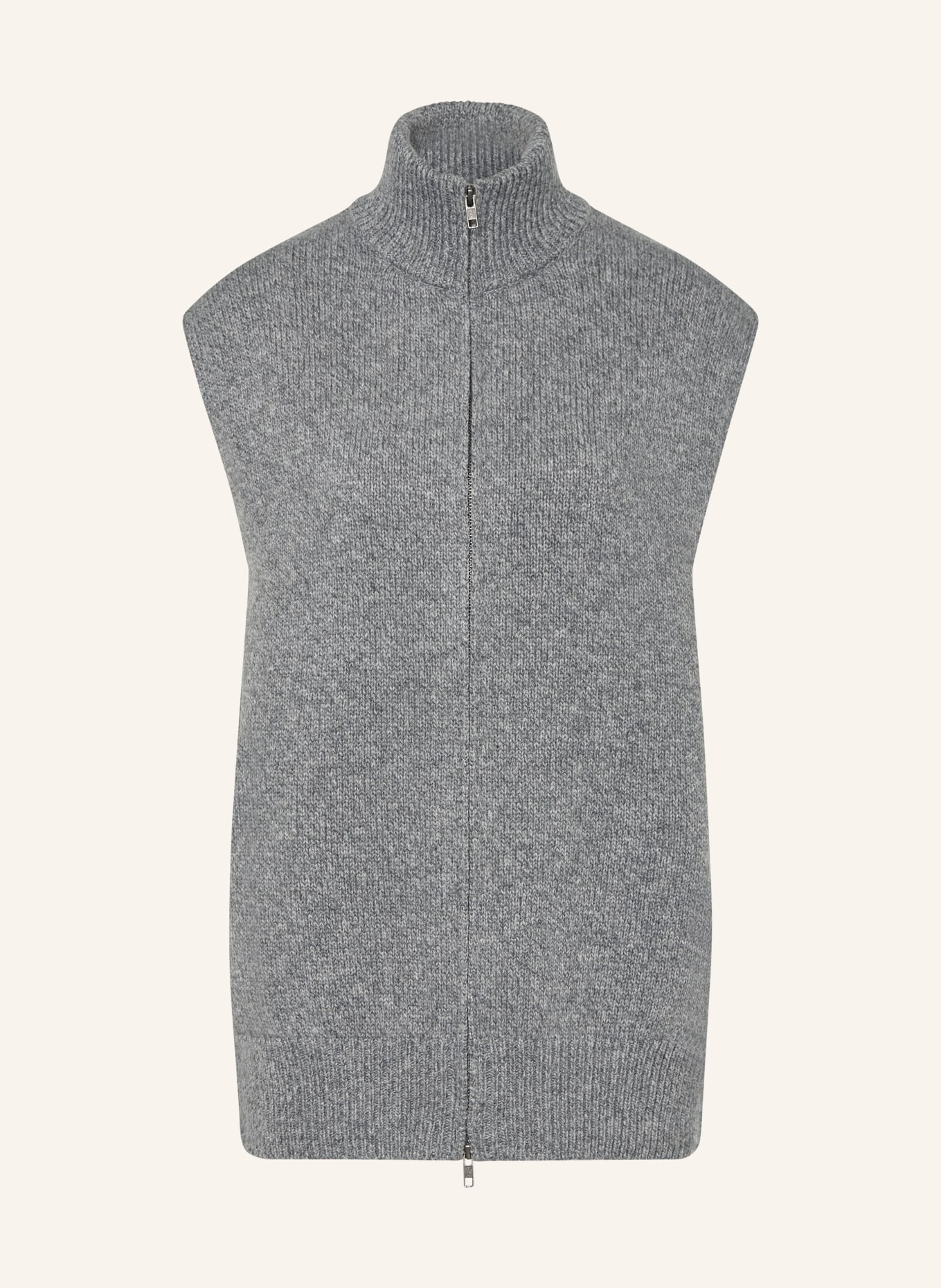 DRYKORN Strickweste FIDELIUS: GRAU