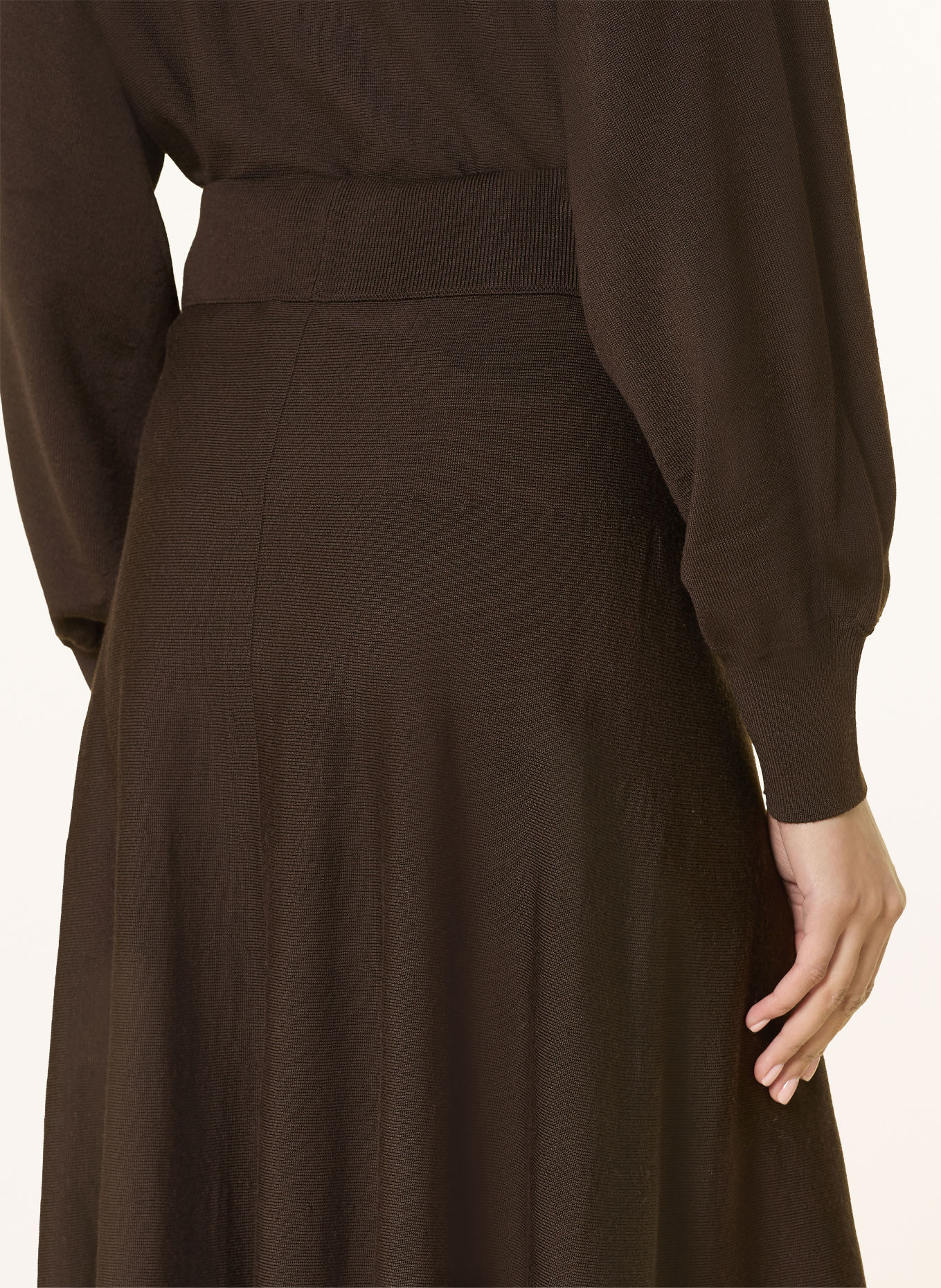 DRYKORN THERES Knit Skirt: DARK BROWN
