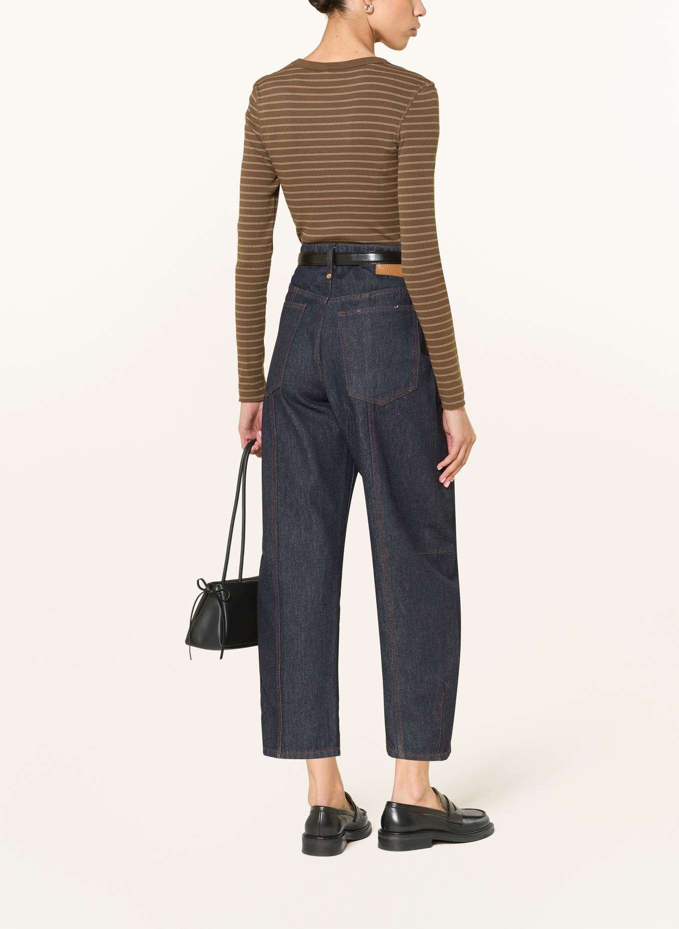 DRYKORN Longsleeve NURIT: KHAKI / CREME