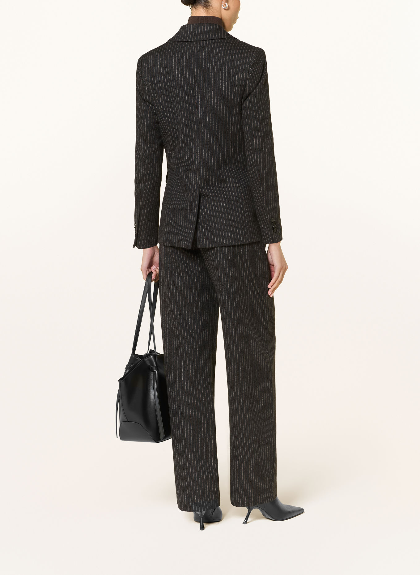 DRYKORN Blazer ATLIN: ZWART / LICHTBRUIN